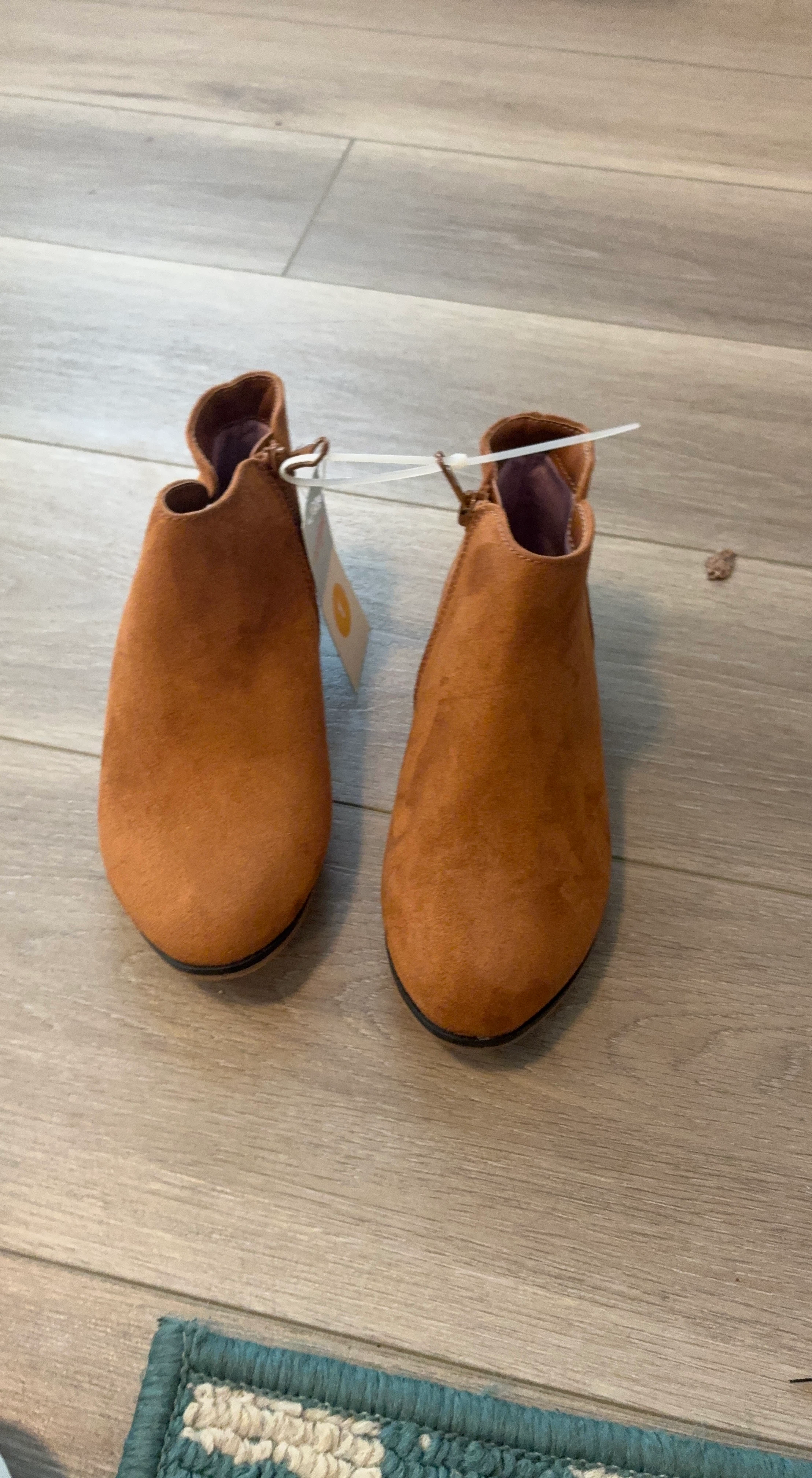 Brown Suede Ankle Boots