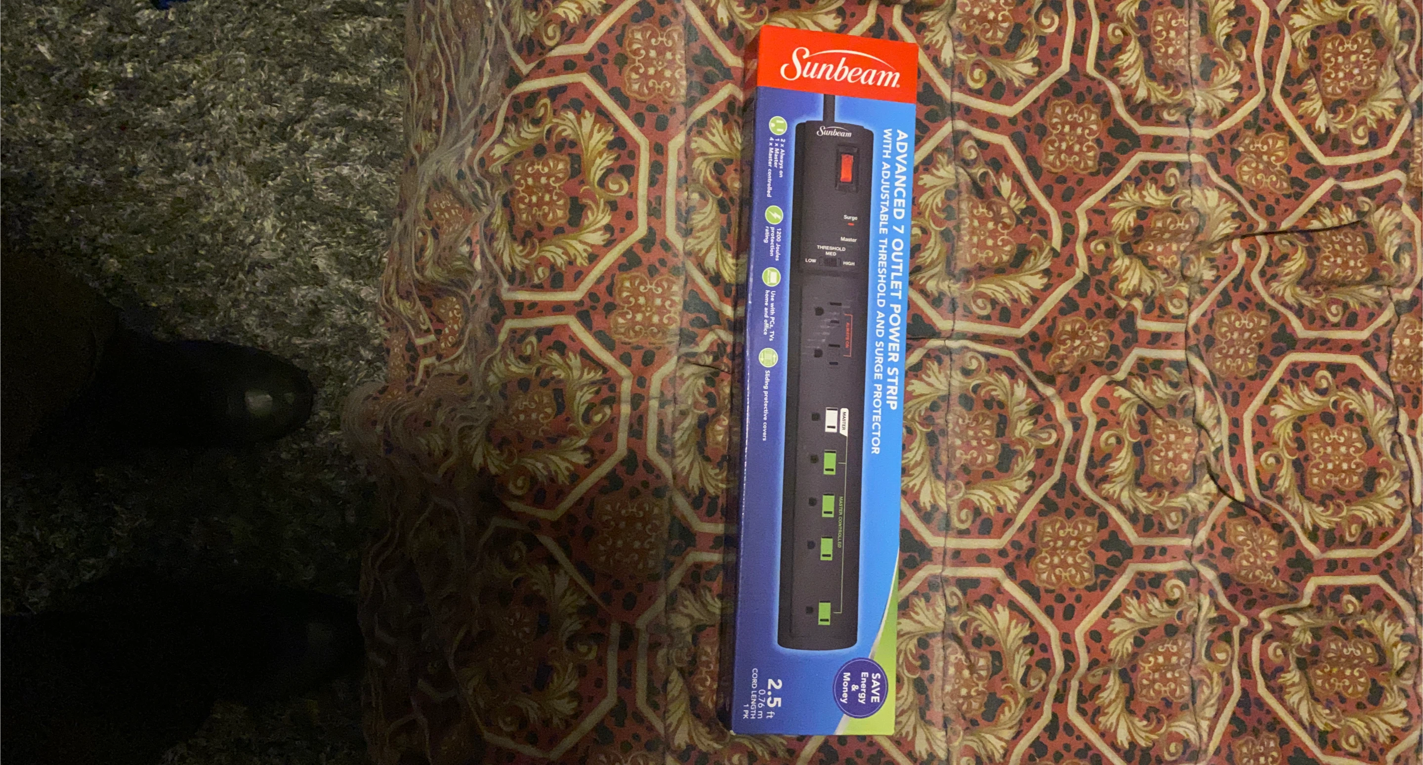 Sunbeam Advanced 7-Outlet Power Strip Surge Protector