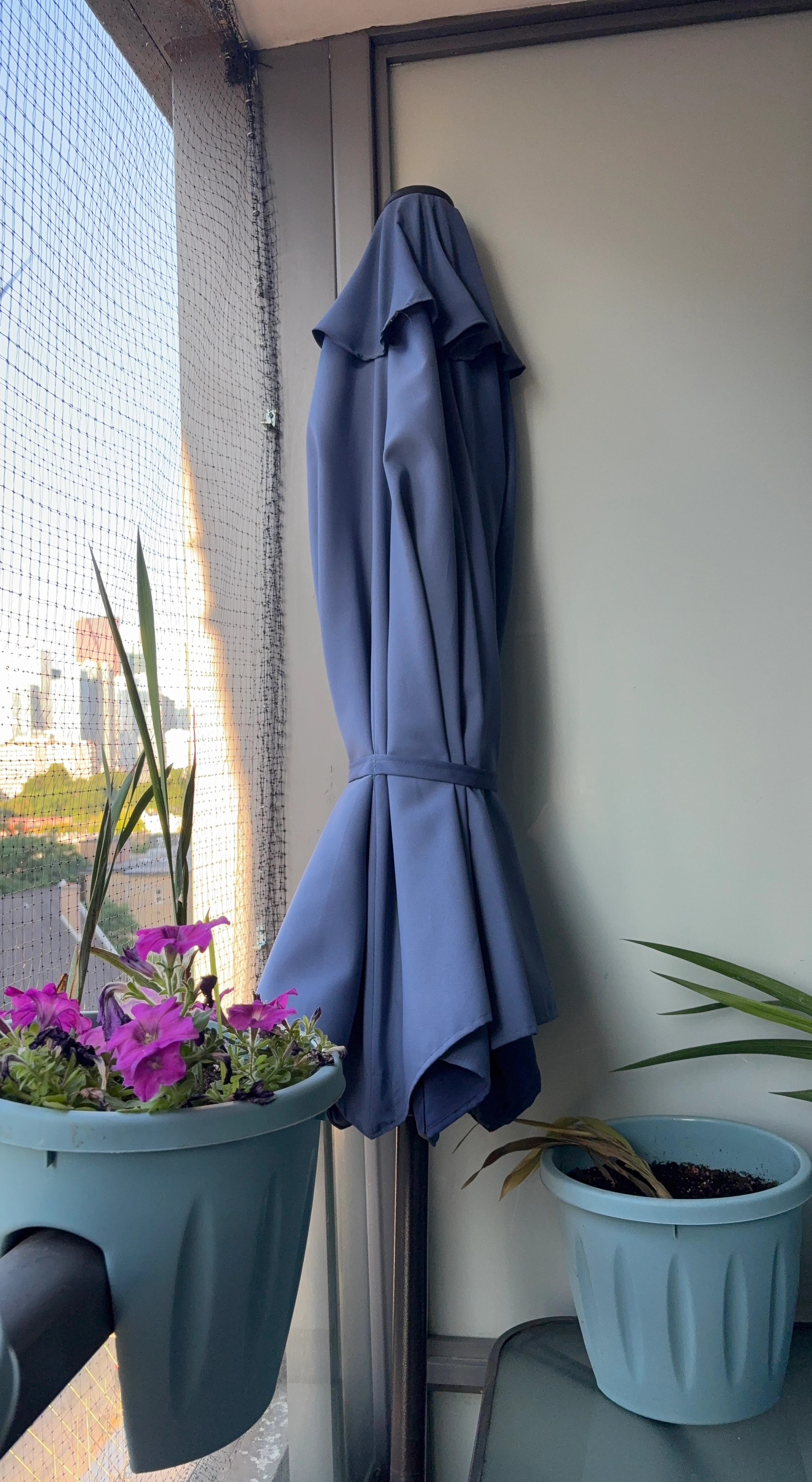 Blue Patio Umbrella