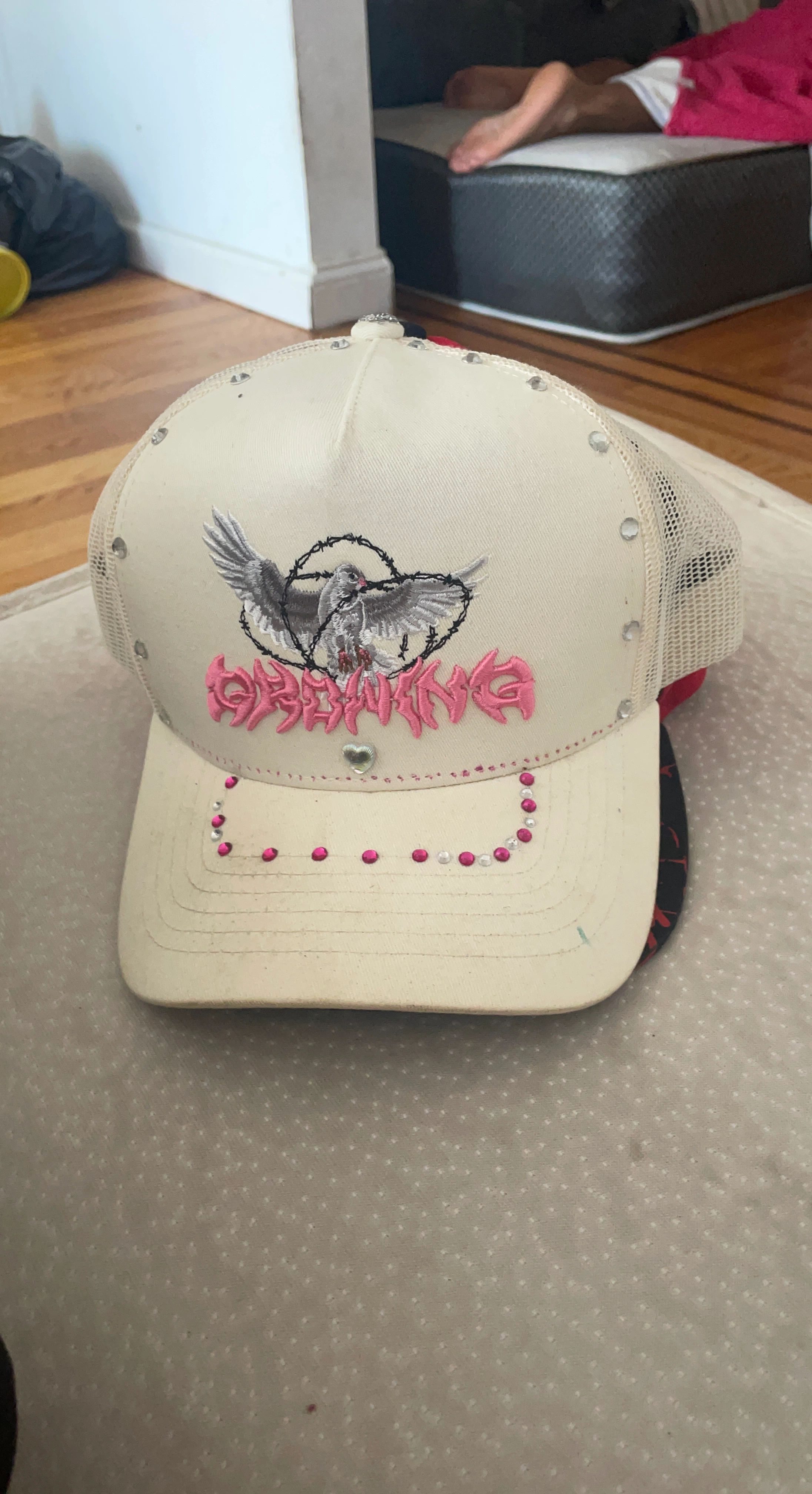 Women's Rhinestone Trucker Hat