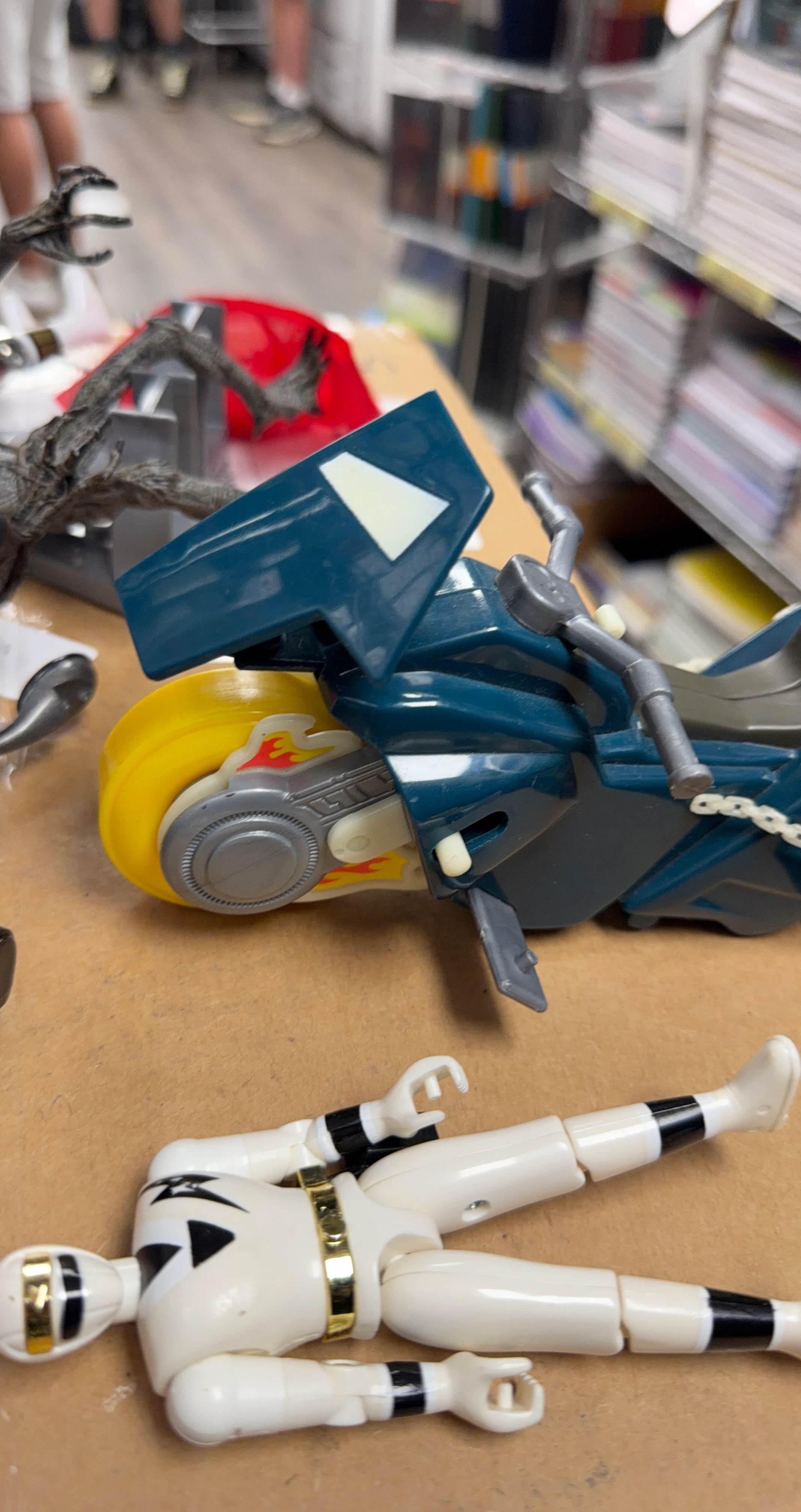 Action Figure Motorcycle with Rider