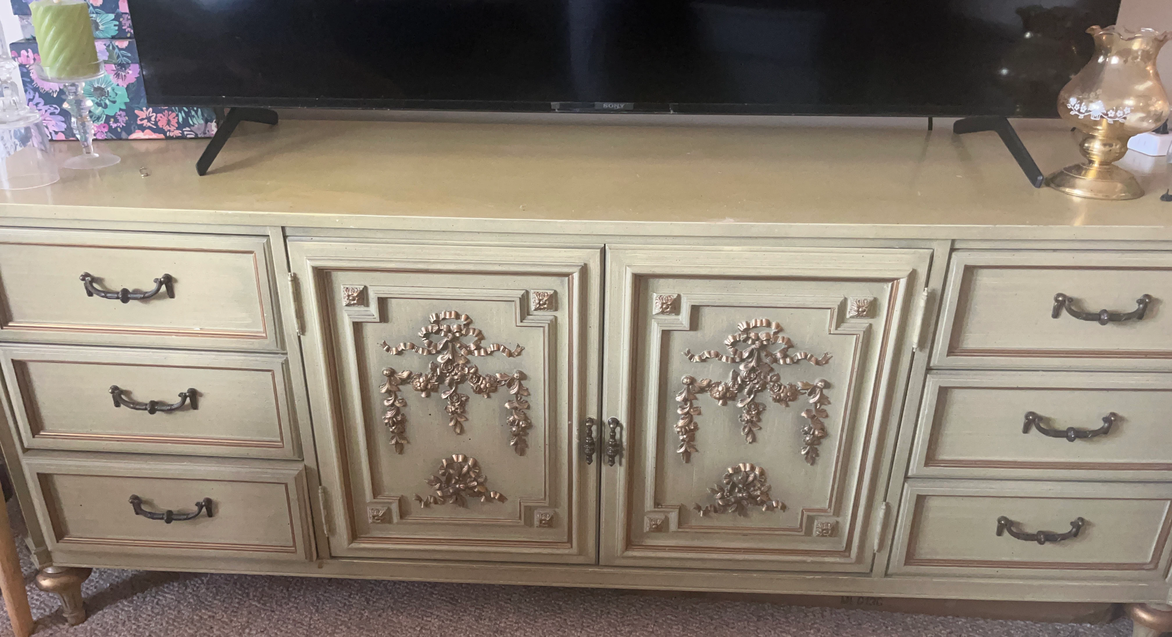Vintage Dresser with ornate details