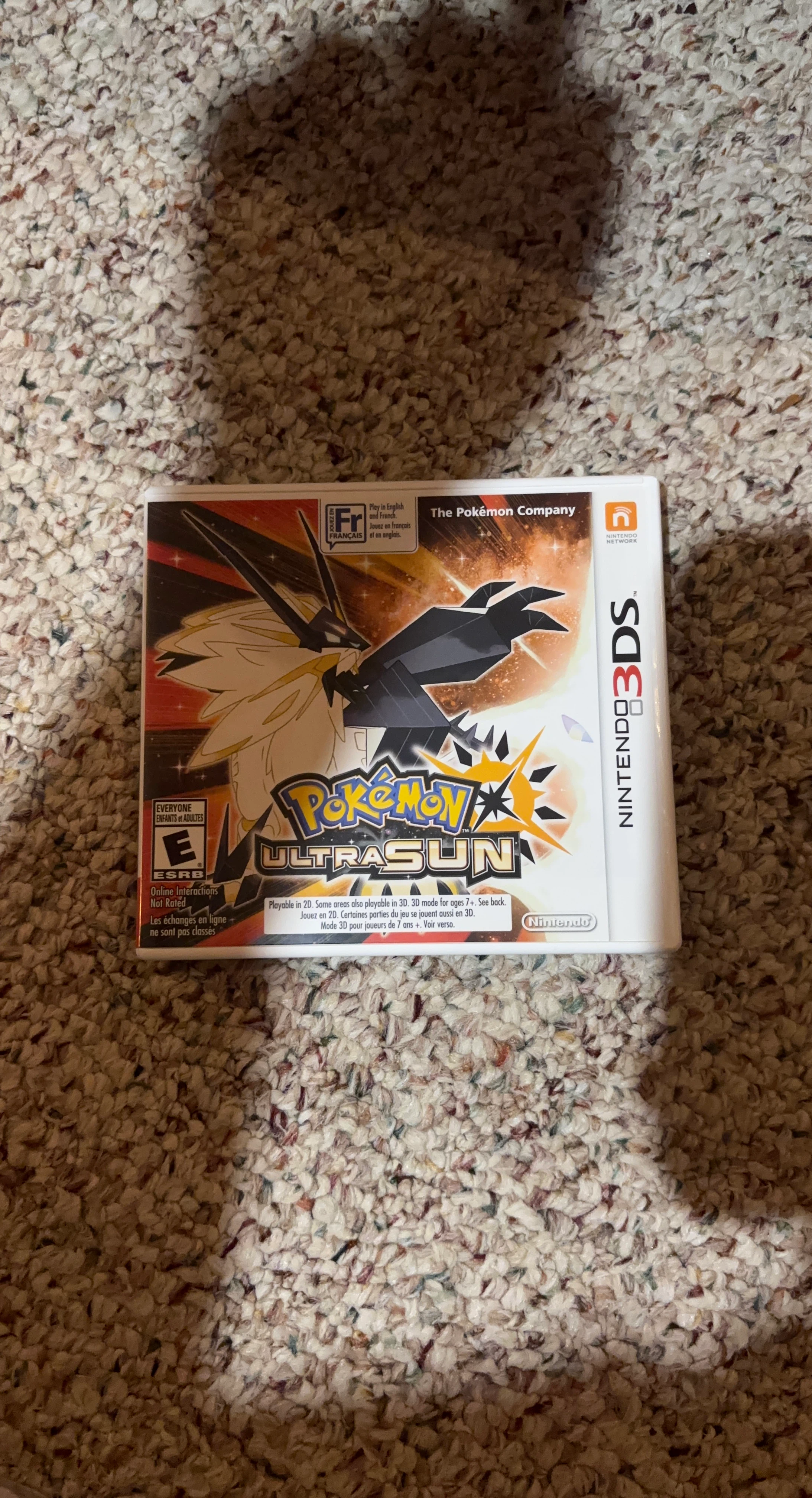 Pokemon Ultra Sun Nintendo 3DS Game