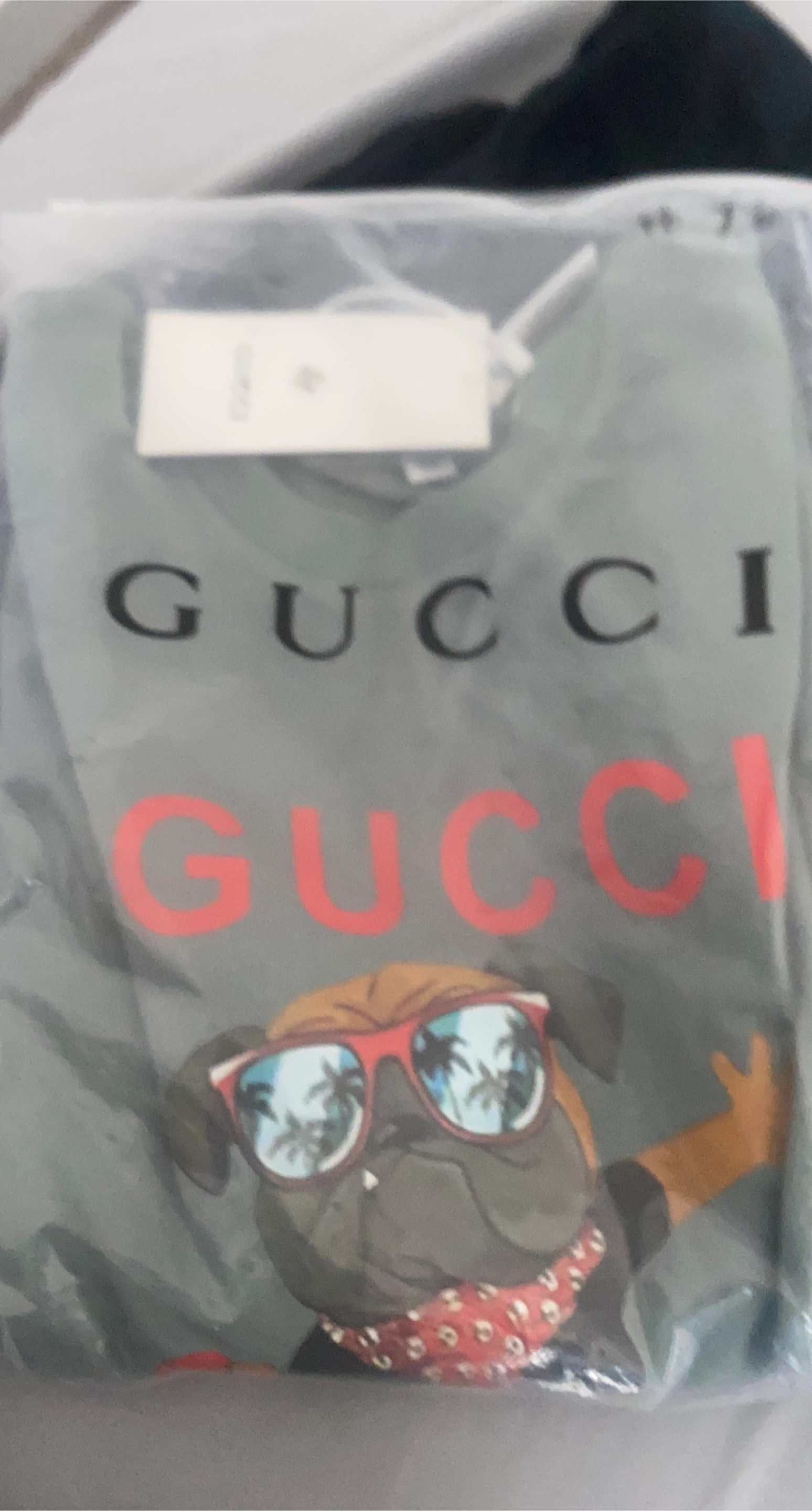Gucci T-Shirt with Pug Graphic