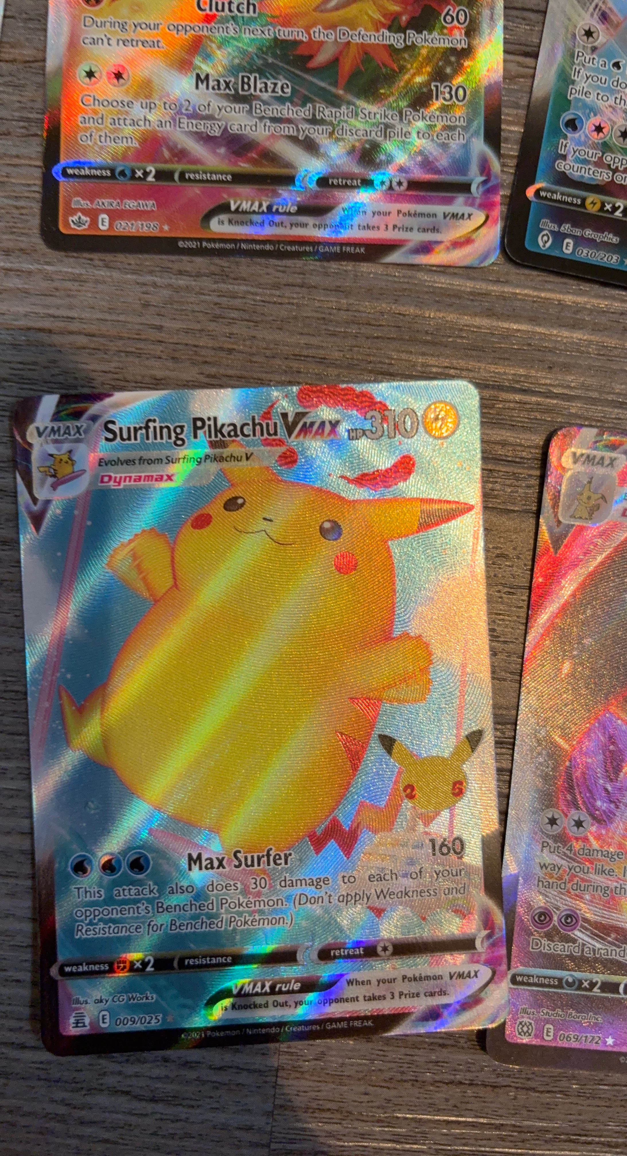 Surfing Pikachu VMAX Pokémon Card
