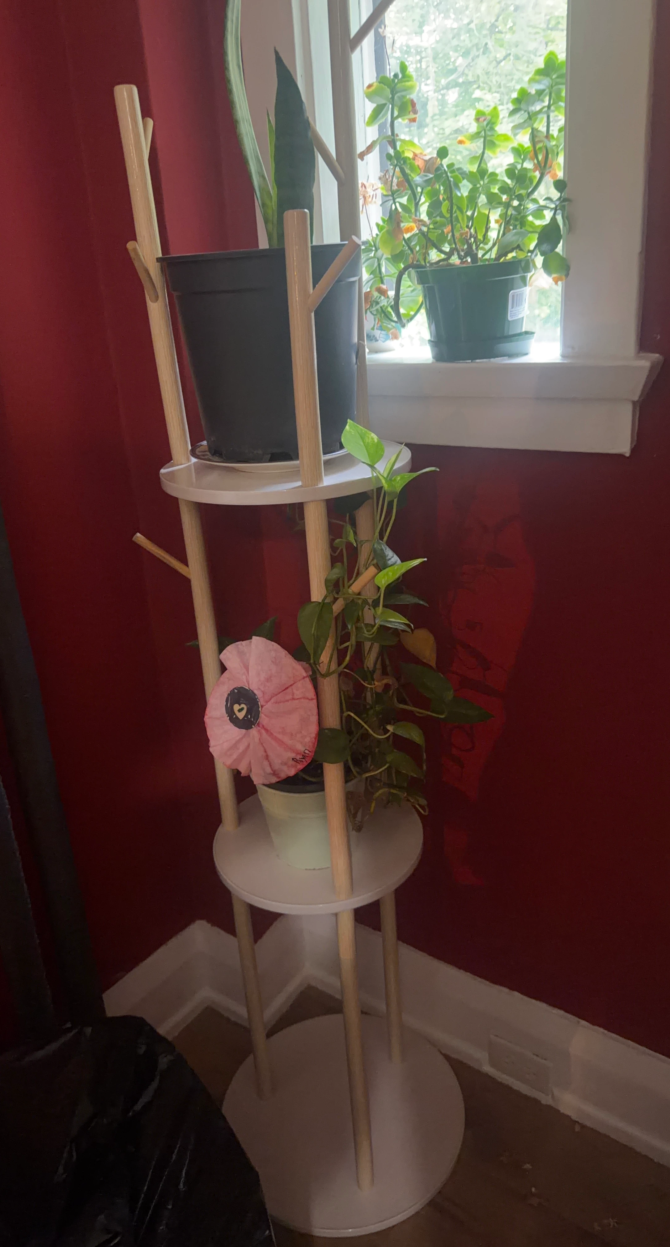 Wooden Plant Stand with 3 Tiers