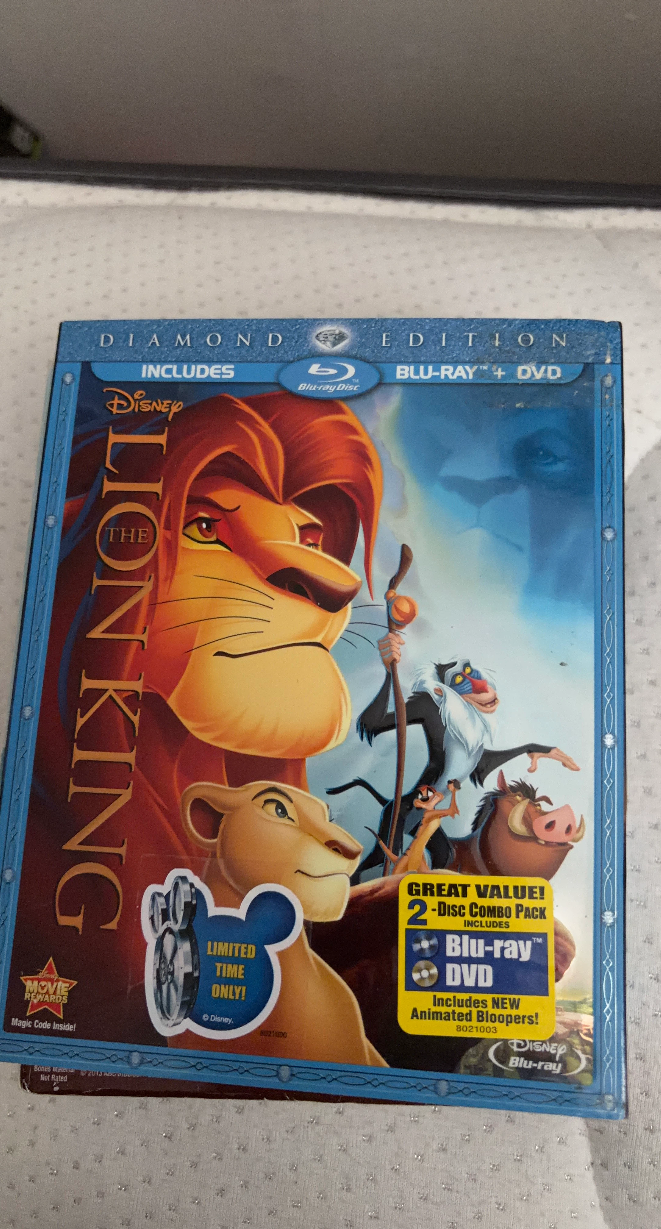 The Lion King Diamond Edition Blu-ray + DVD Combo Pack