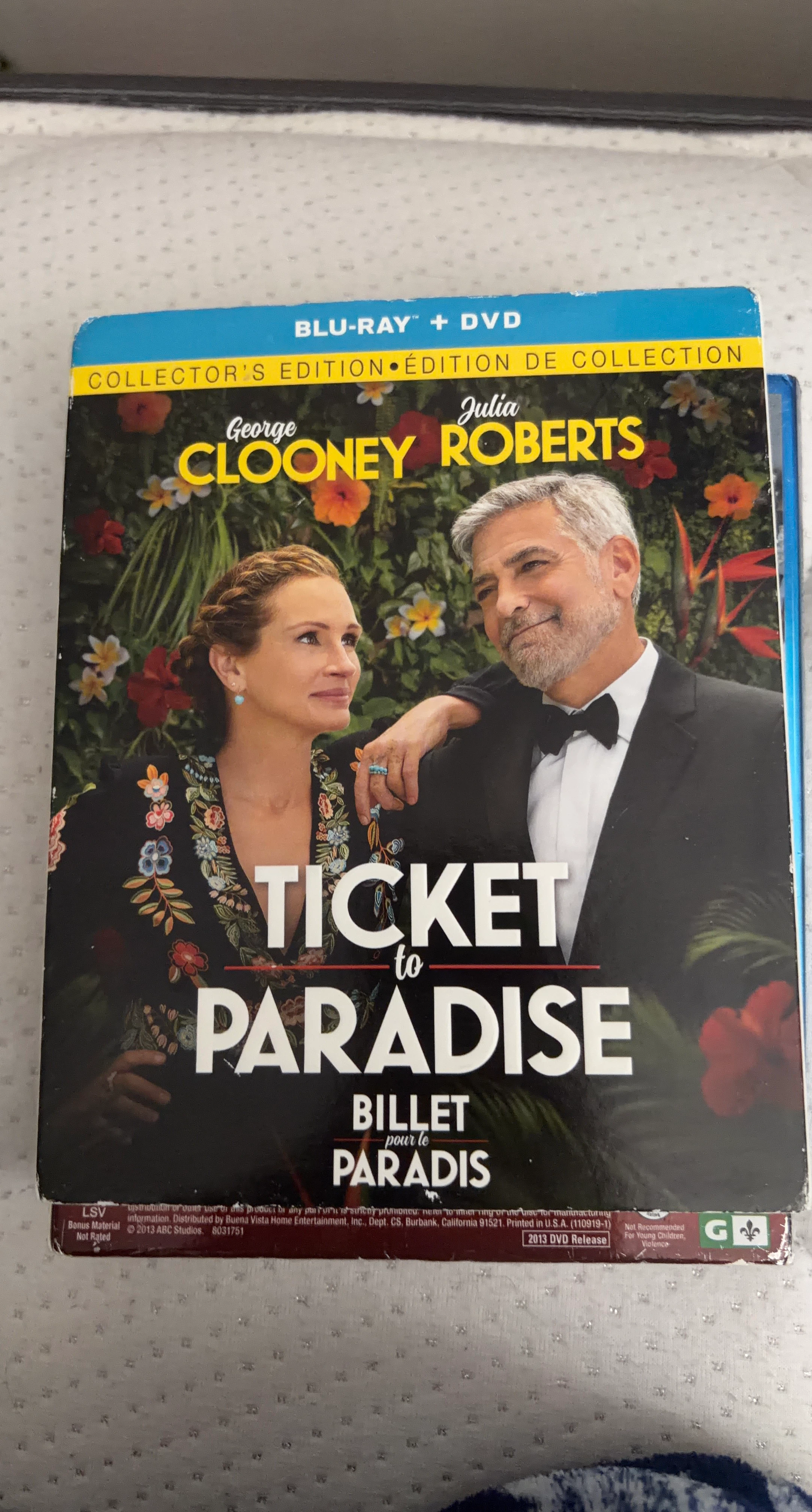 Ticket to Paradise Blu-Ray + DVD Collector's Edition