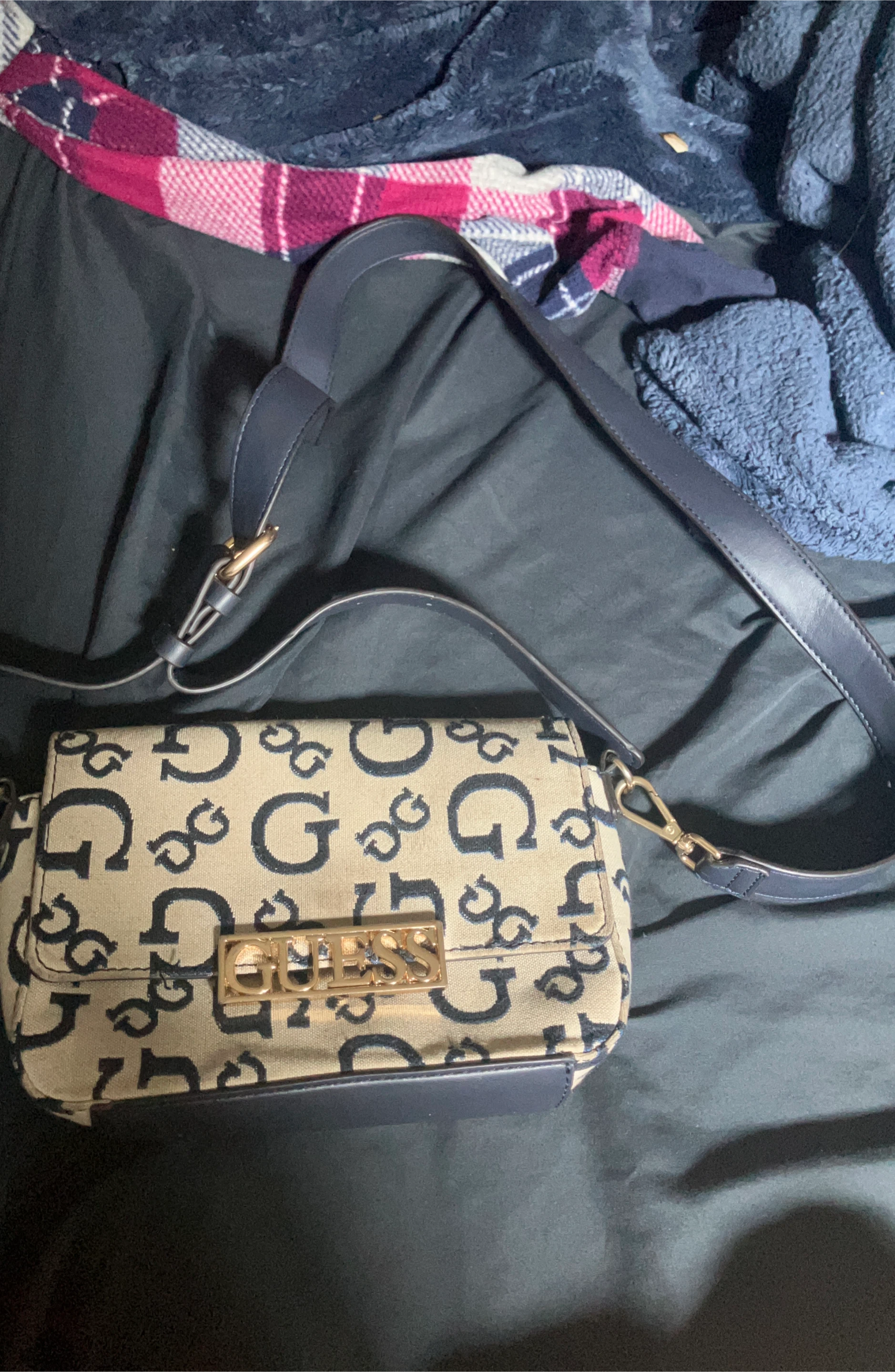 Guess Monogram Shoulder Bag