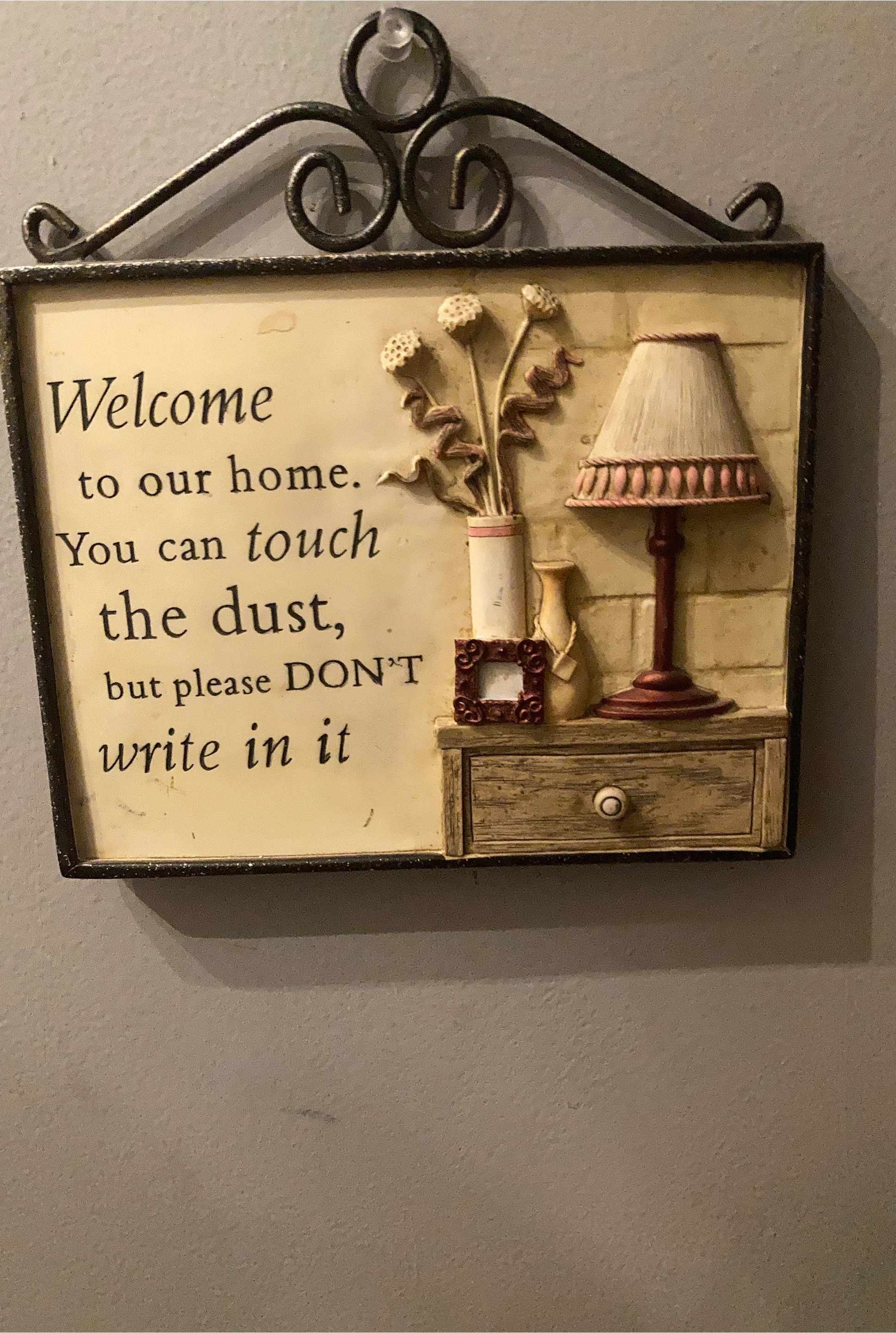 Welcome to our home decorative sign