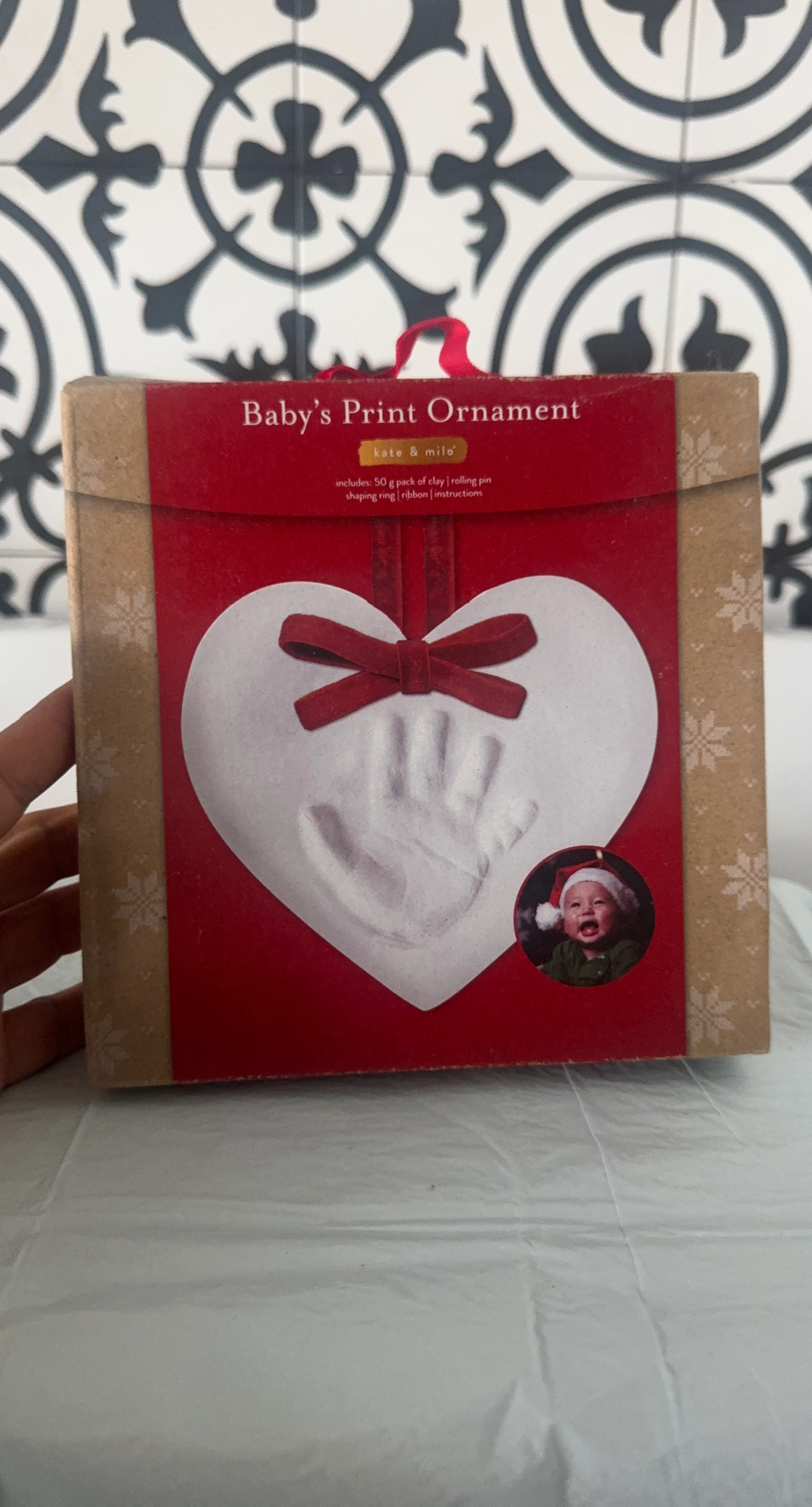 Kate & Milo Baby's Print Ornament Kit