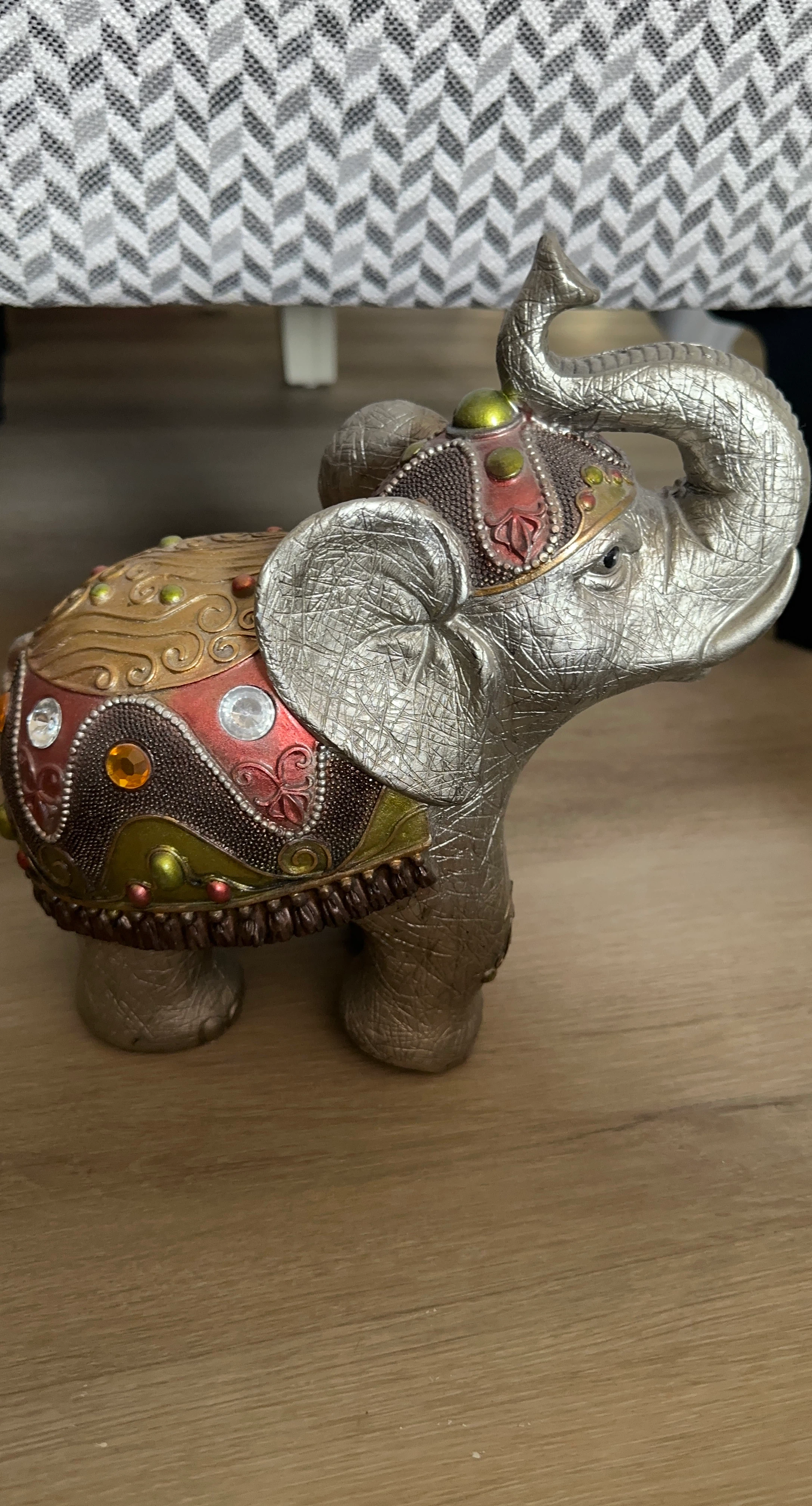 Decorative Silver Elephant Figurine