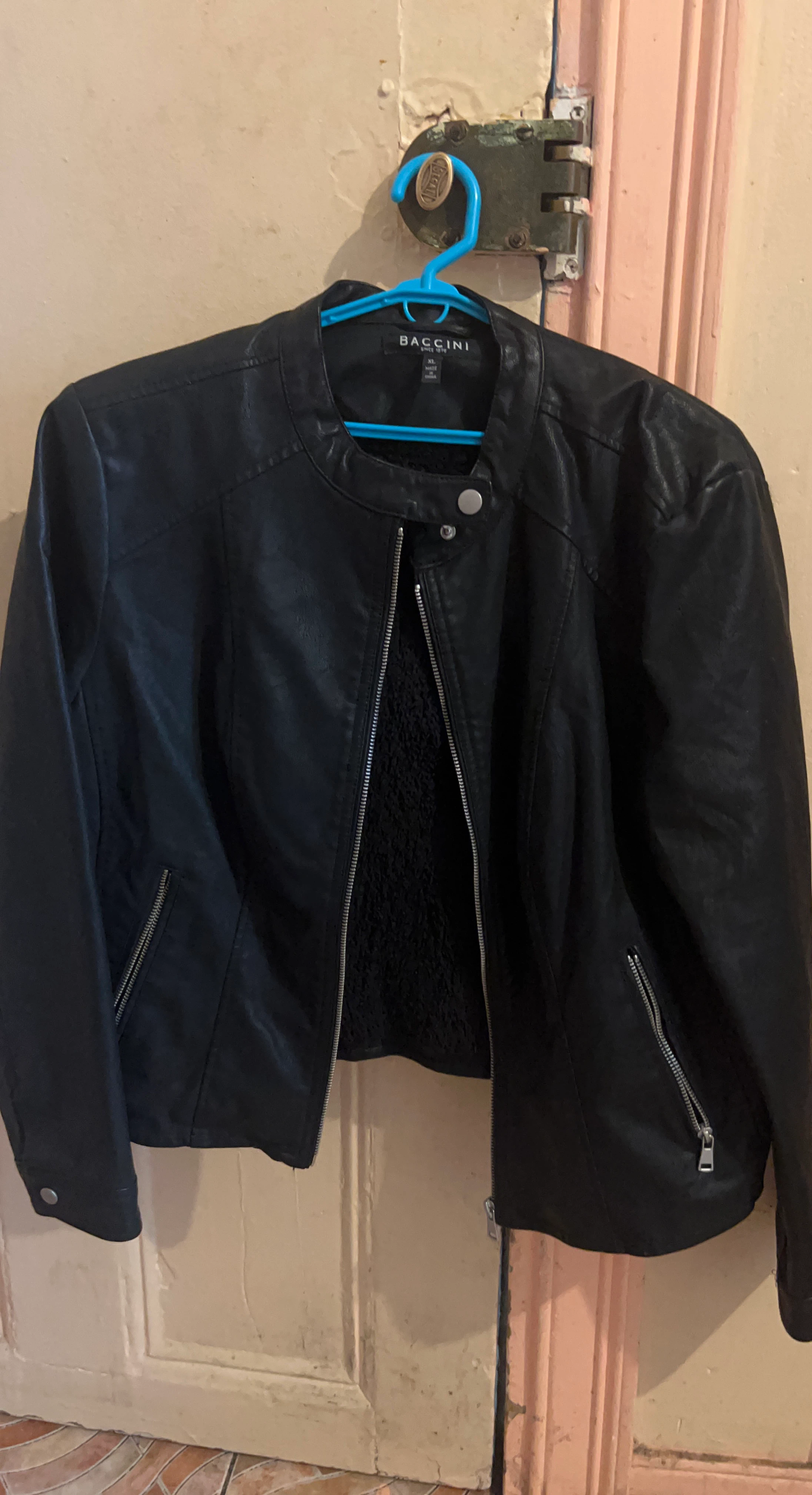 Baccini Faux Leather Jacket - XL