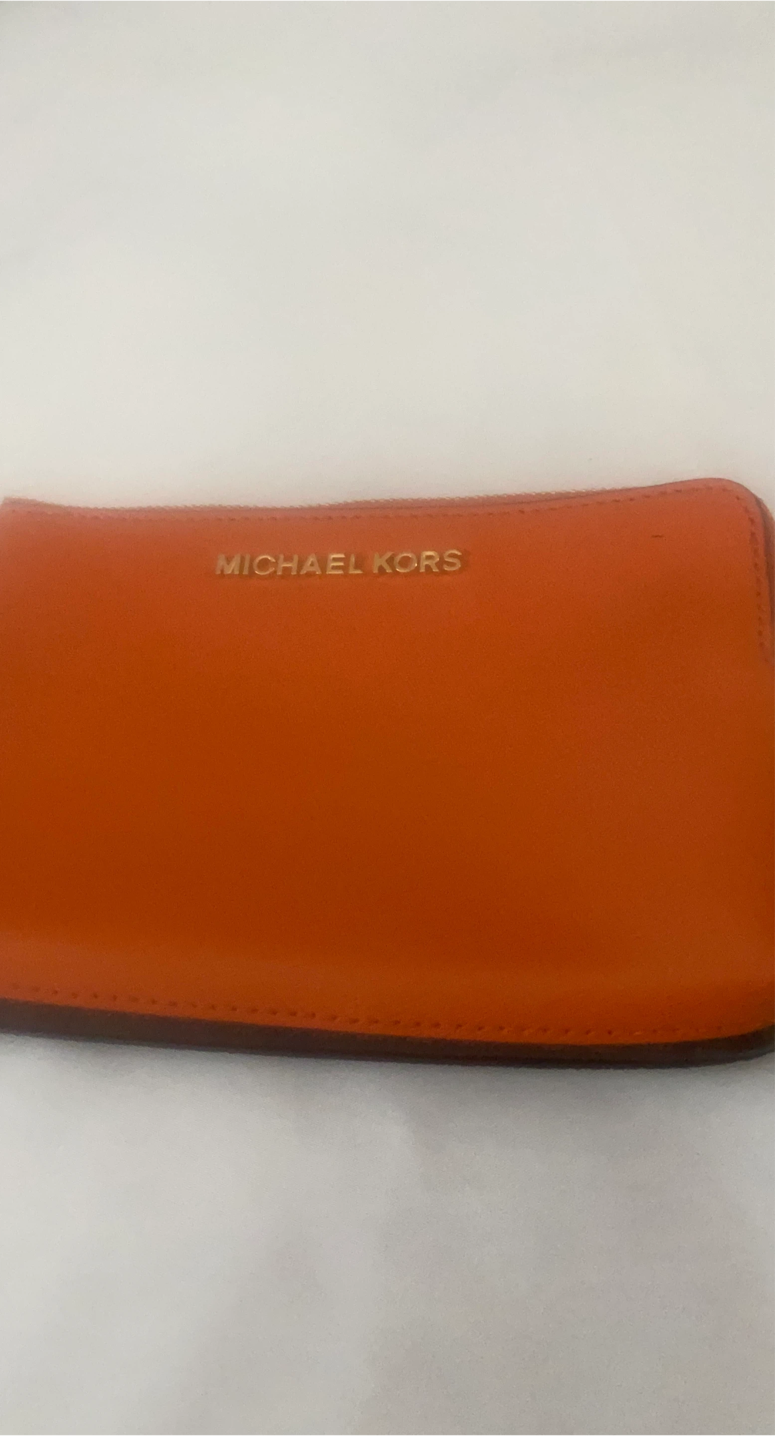 Michael Kors Orange Wristlet Pouch
