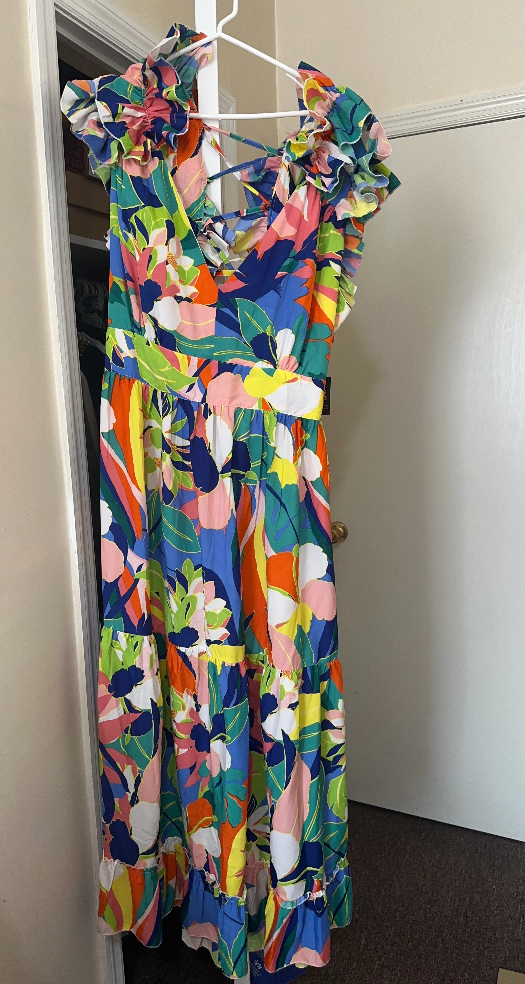 Vibrant Floral Maxi Dress