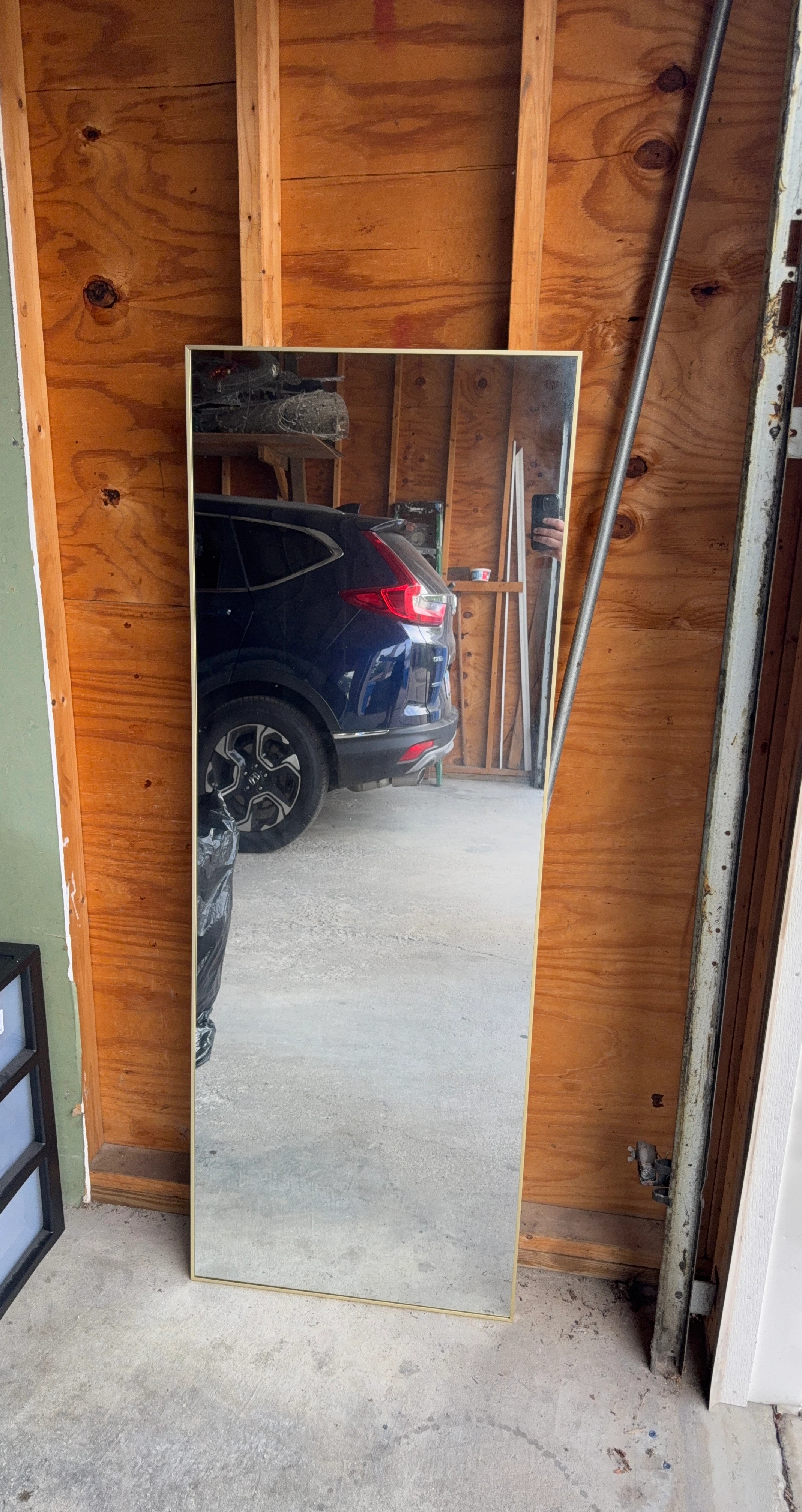 Full Length Gold Trim Mirror