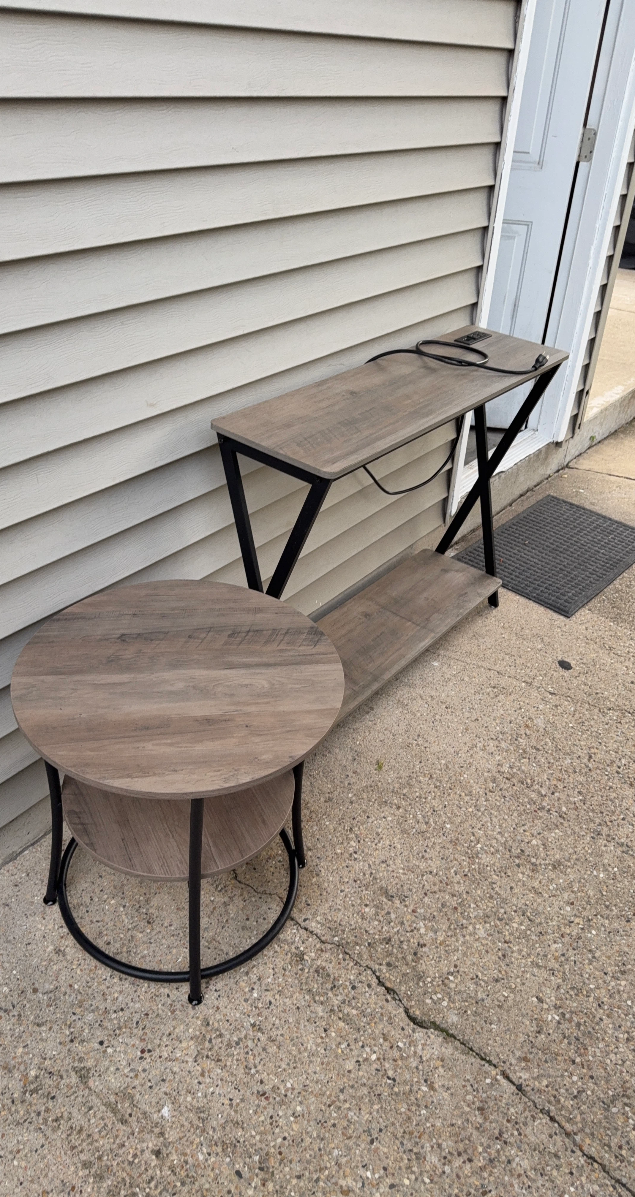 End Table with Power Outlet and USB Ports