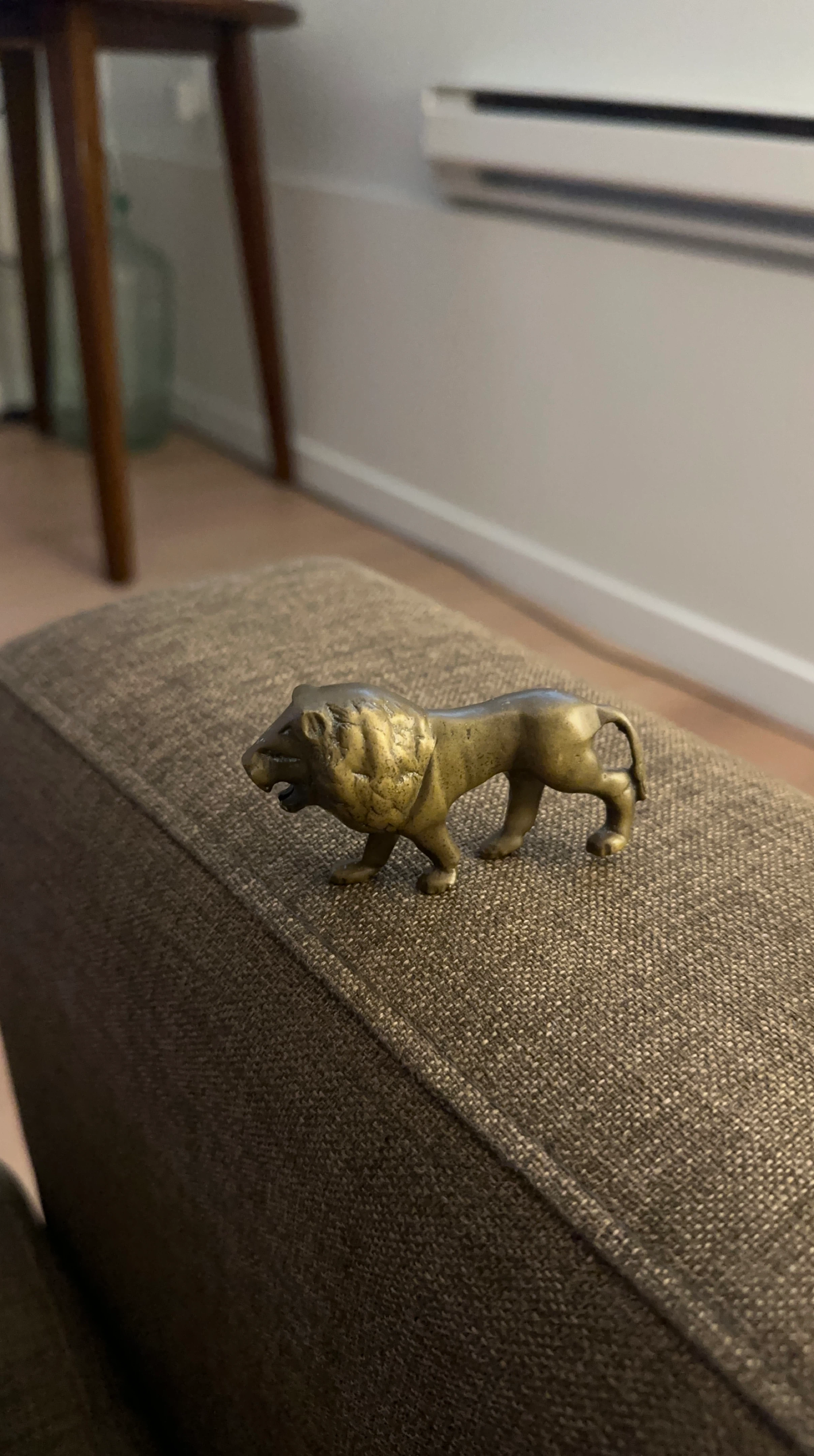 Vintage Brass Lion Figurine