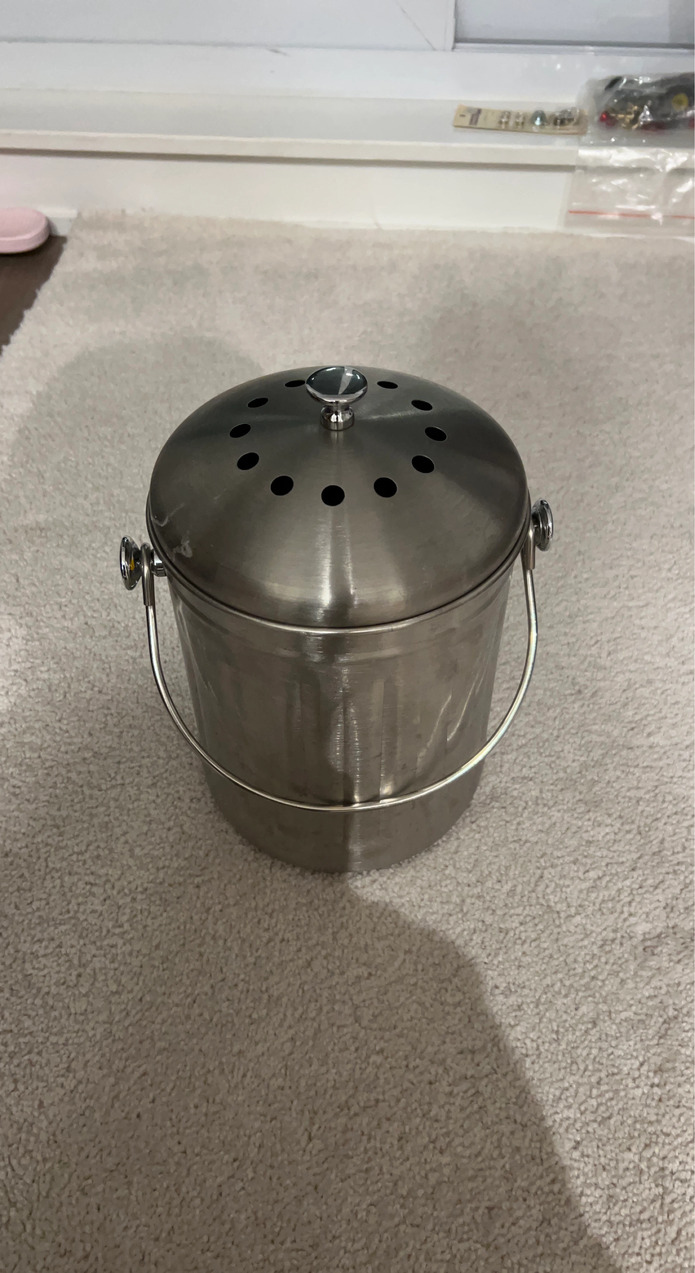 Stainless Steel Kitchen Compost Bin