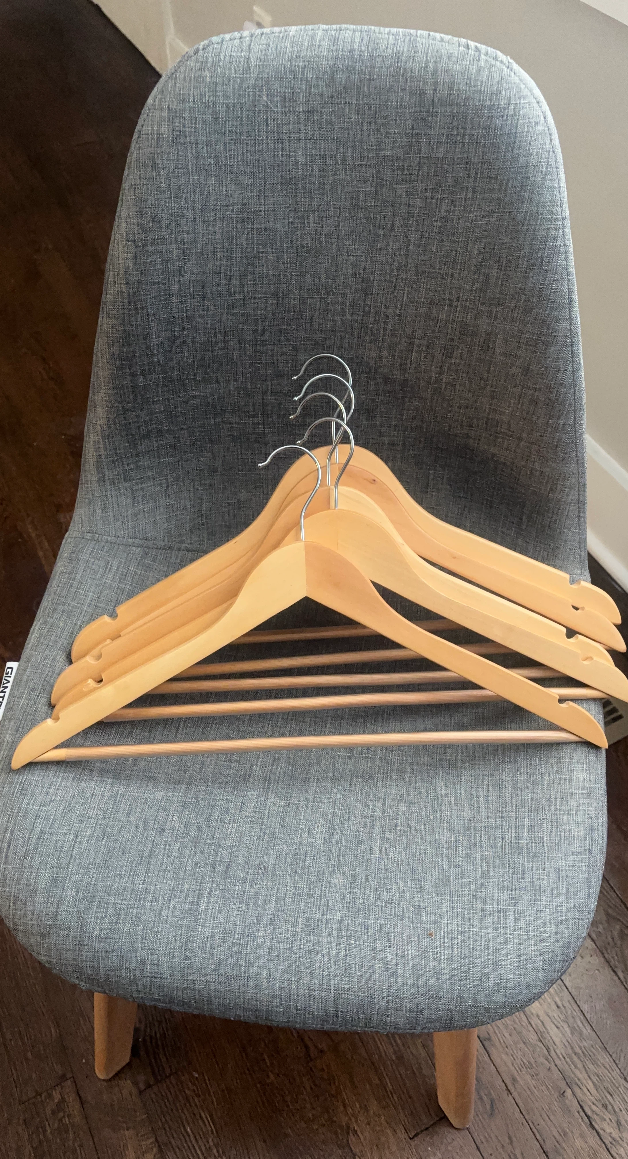 New Wooden Hangers - Set of 5