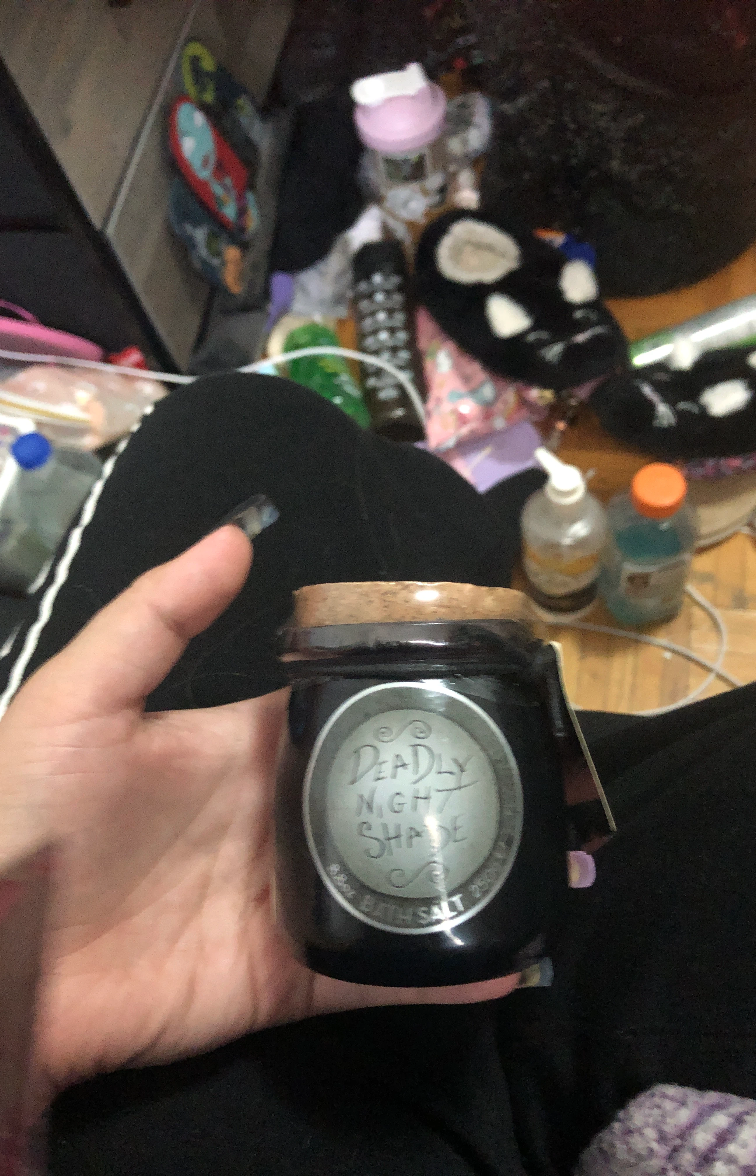 Deadly Night Shade Bath Salt Jar