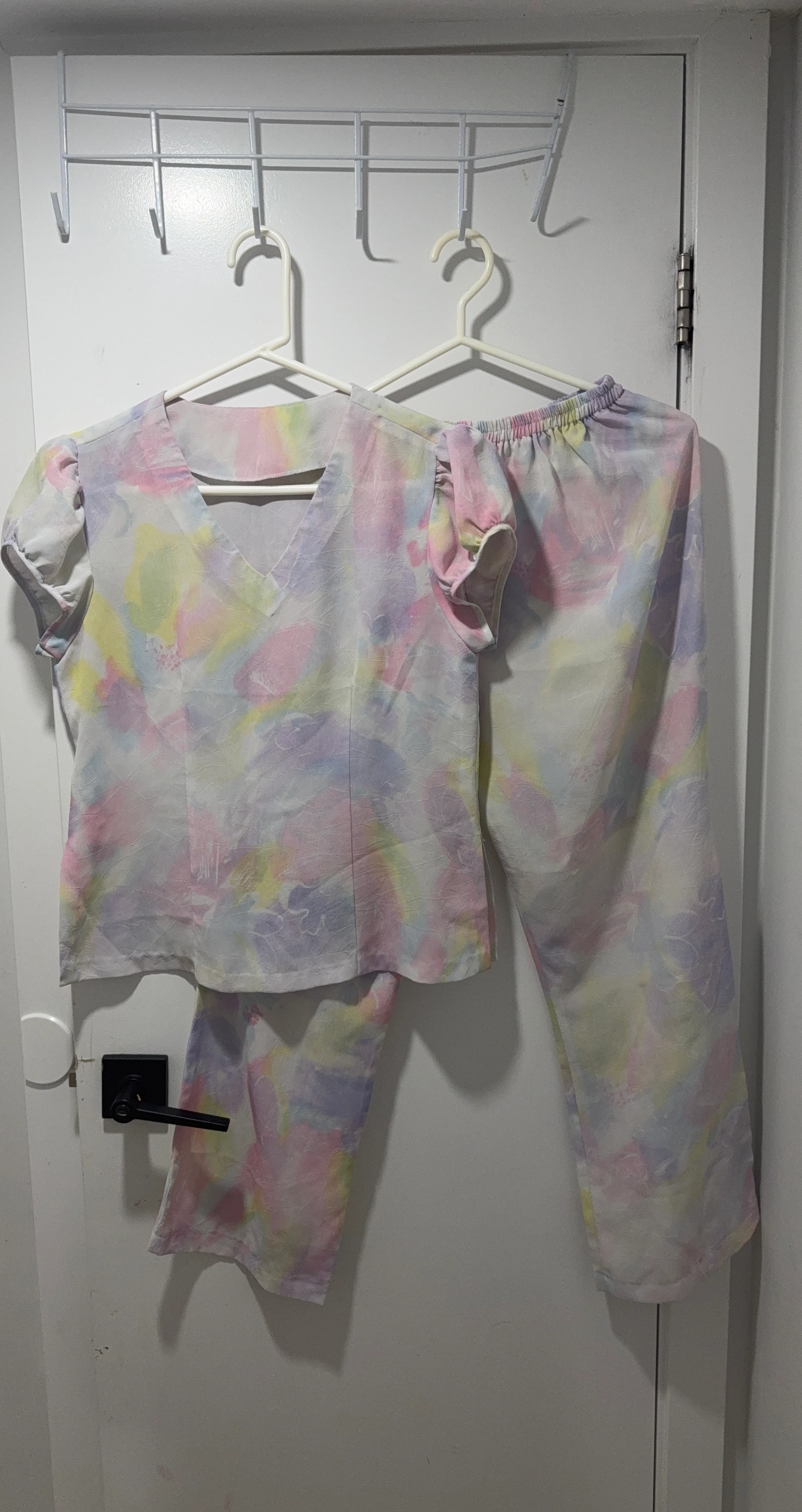 Pastel Tie-Dye Pajama Set