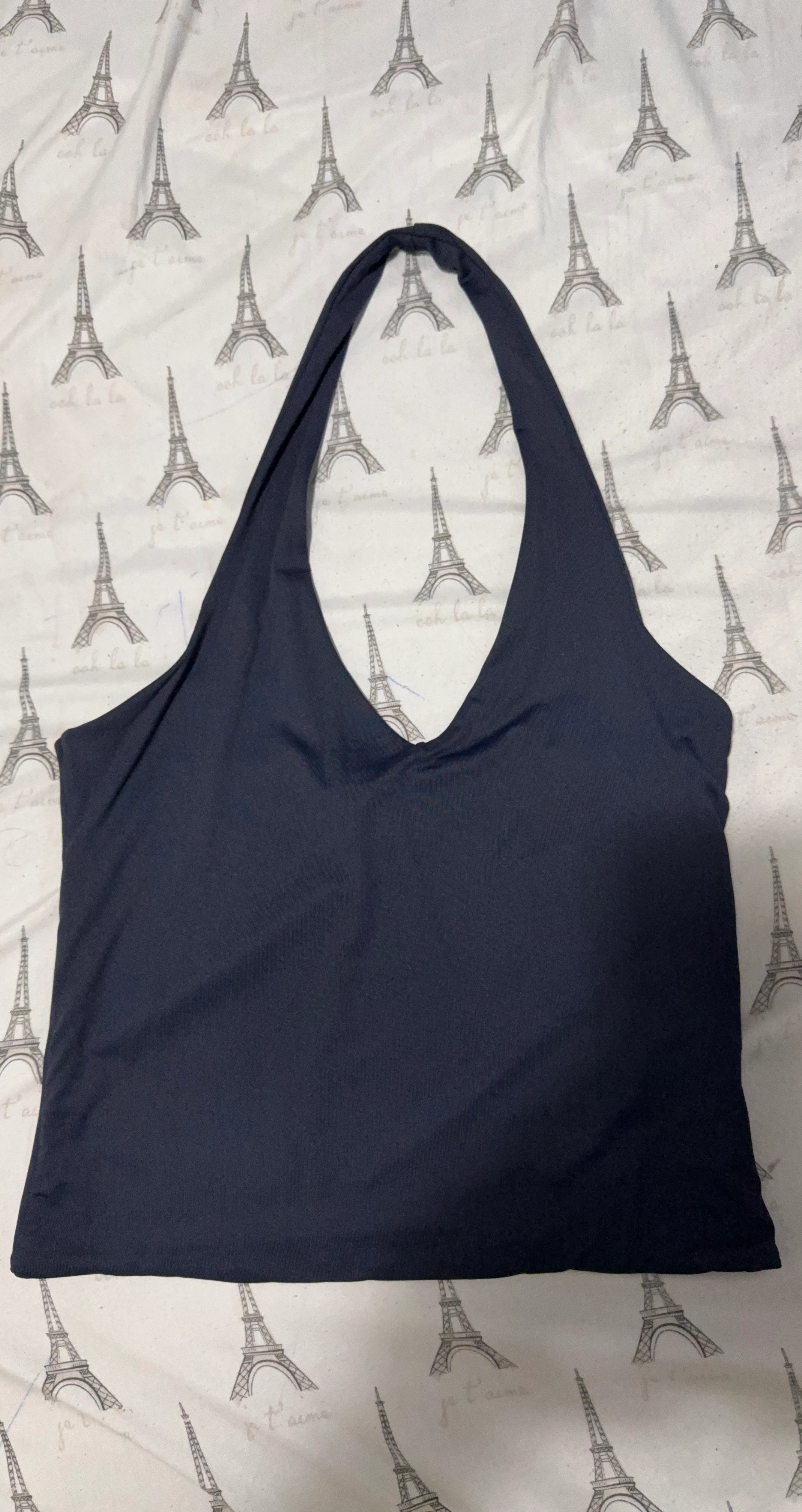Dark Blue Halter Top