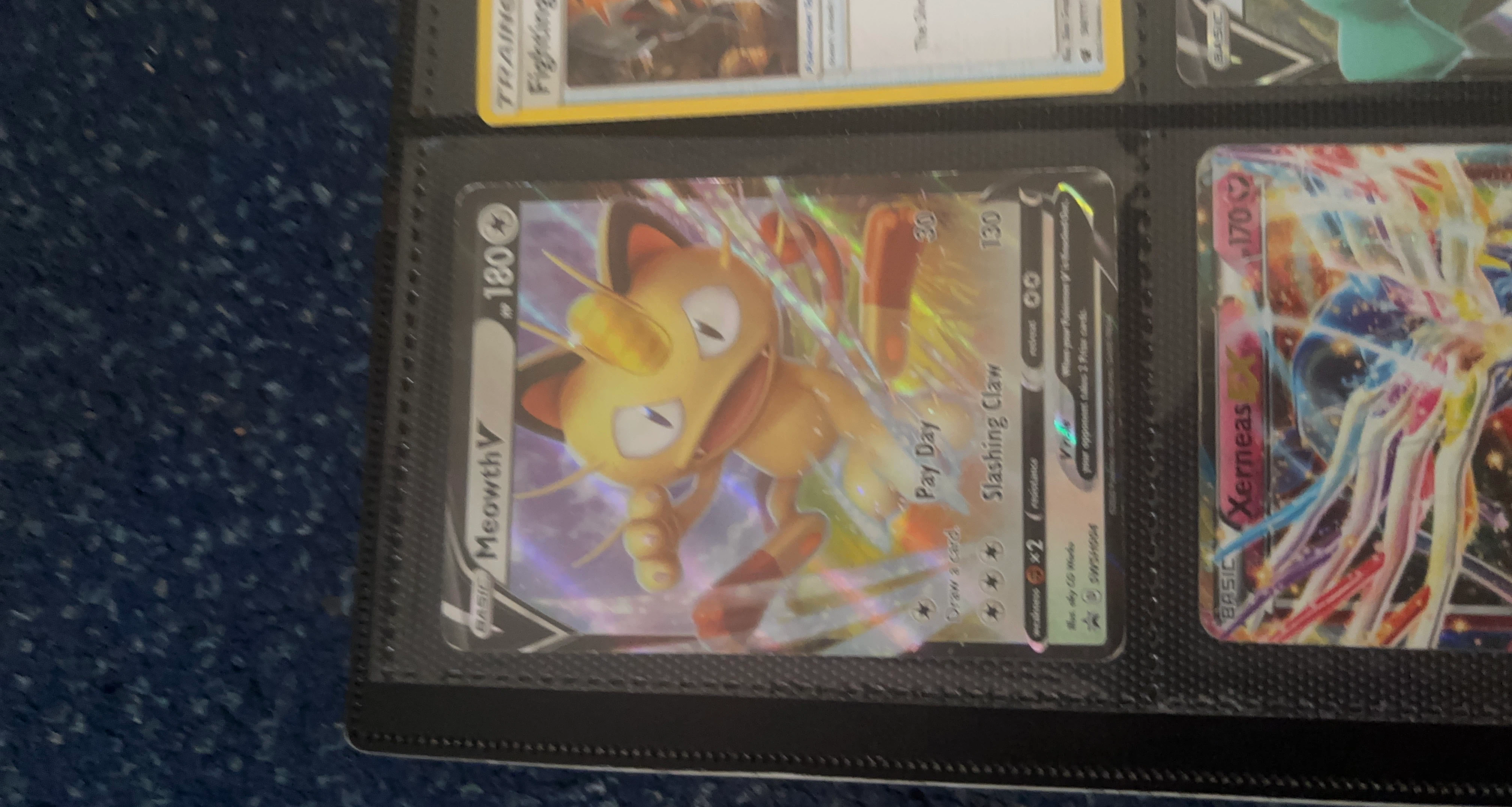 Pokemon Meowth V Card