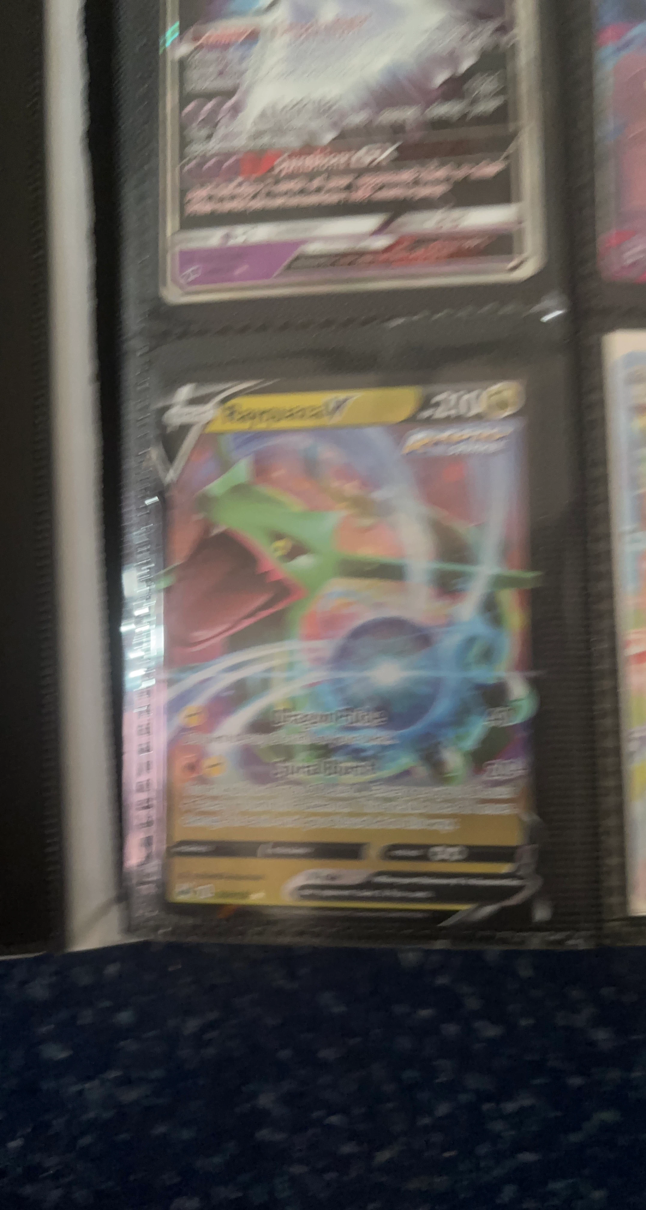 Pokemon Rayquaza V Card