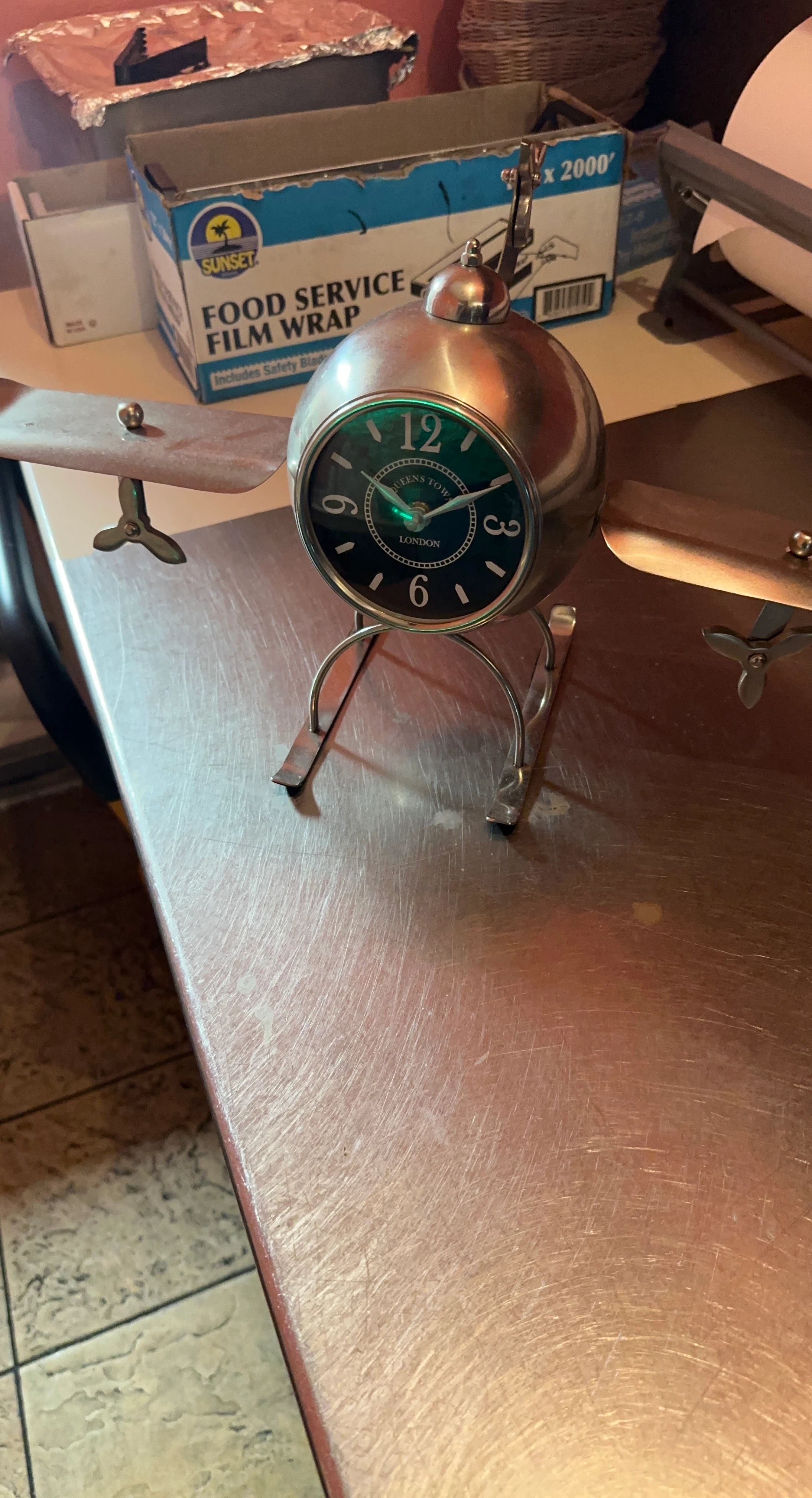 Airplane Desk Clock