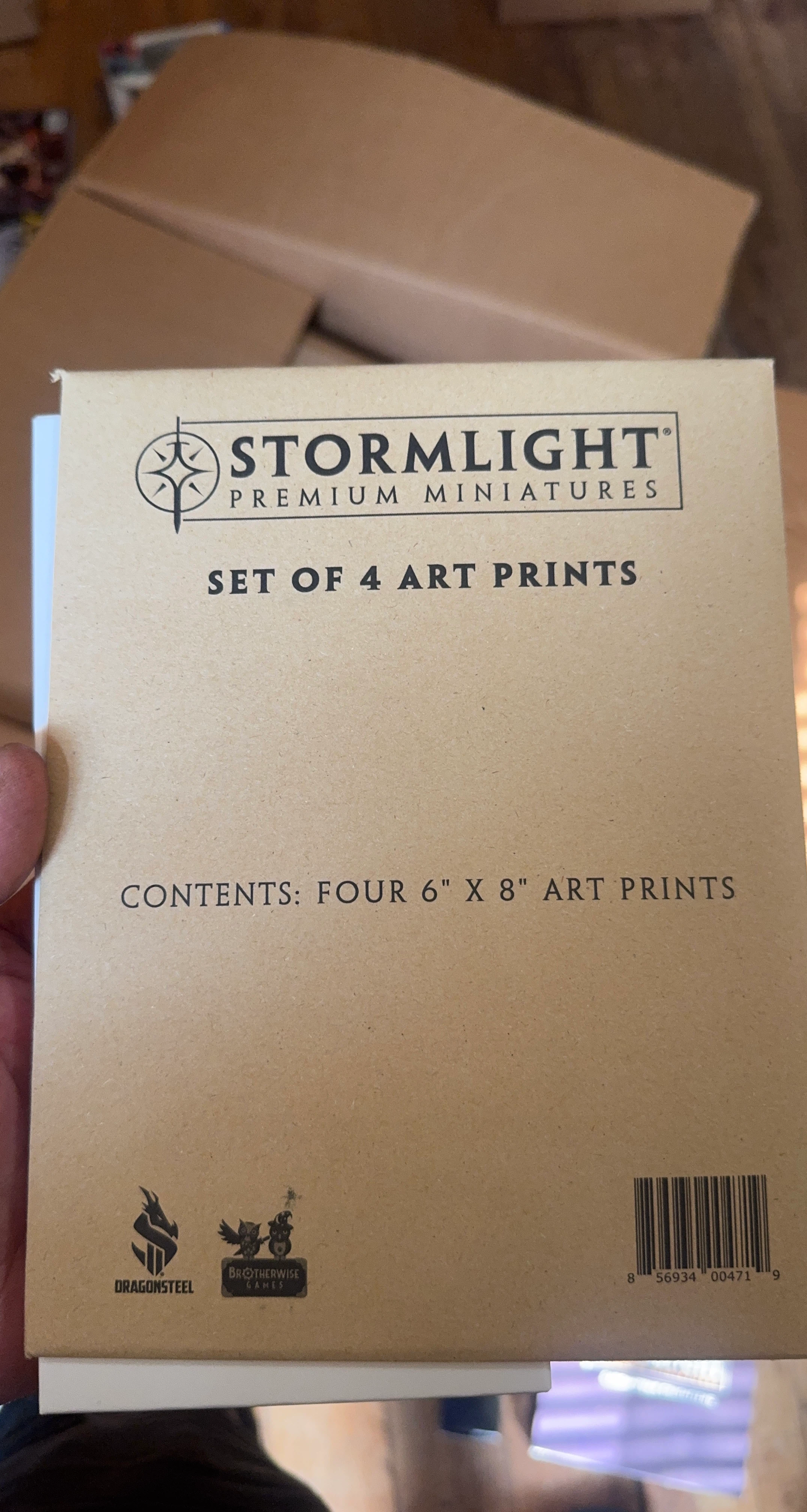 Stormlight Premium Miniatures Set of 4 Art Prints