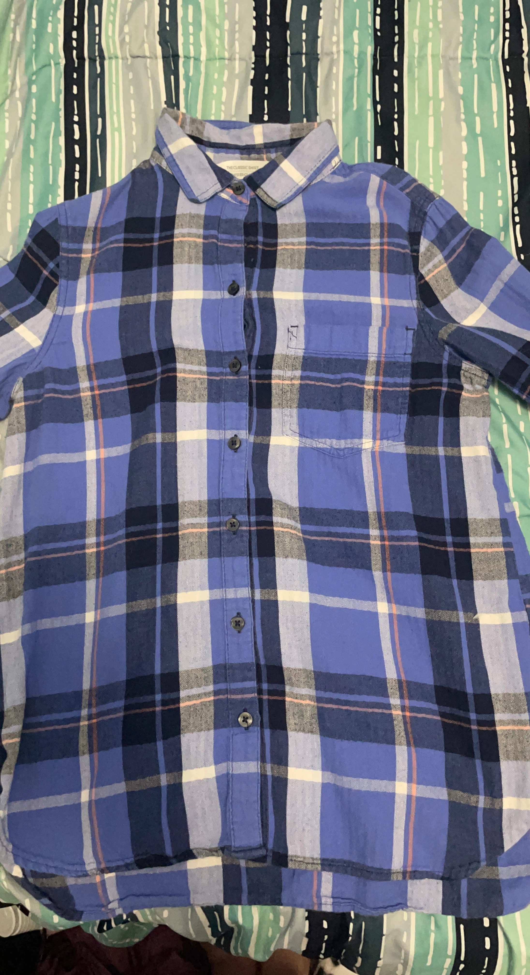 Button up blue shirt
