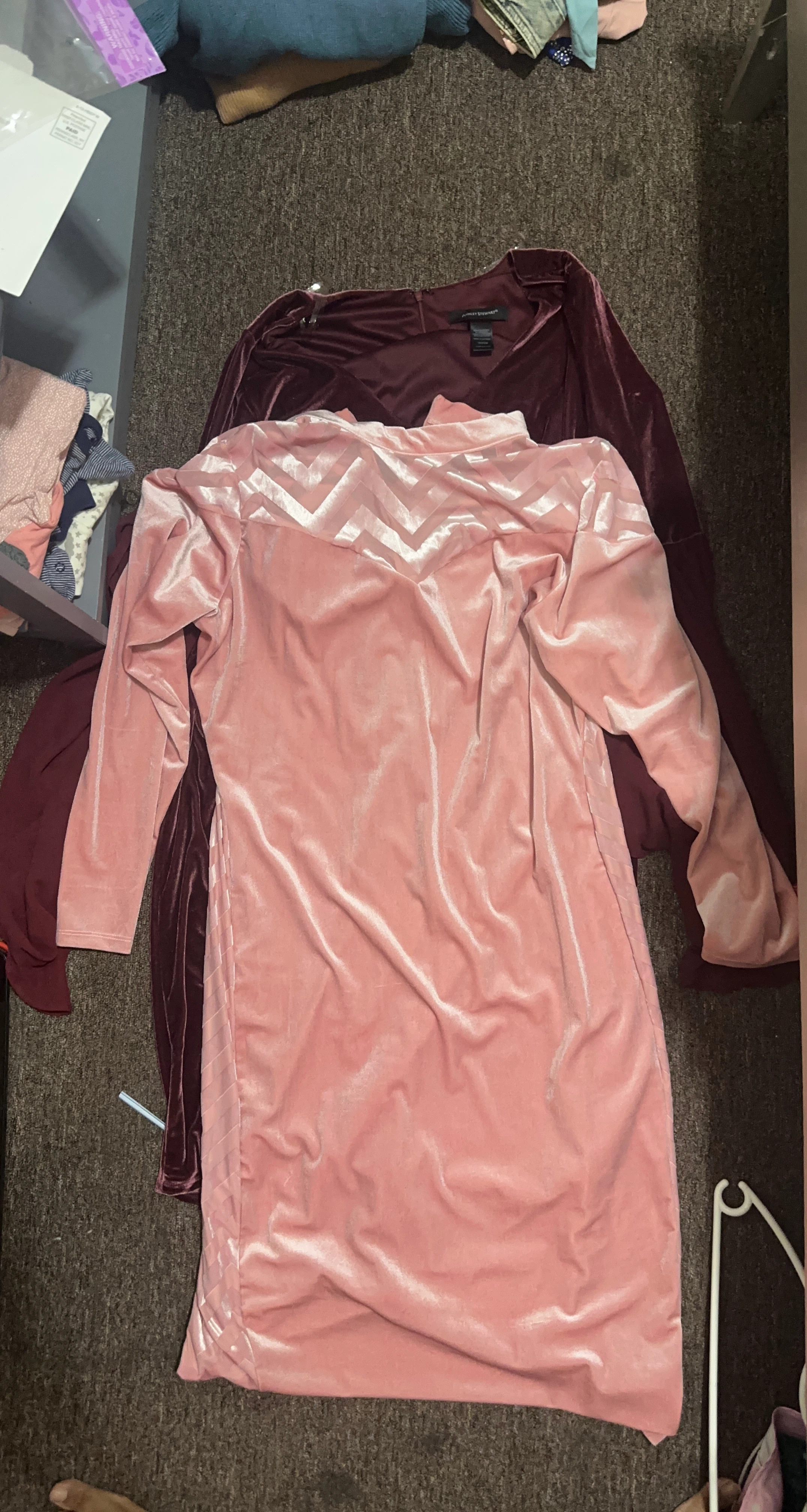 Ashley Stewart Velvet Dress Set