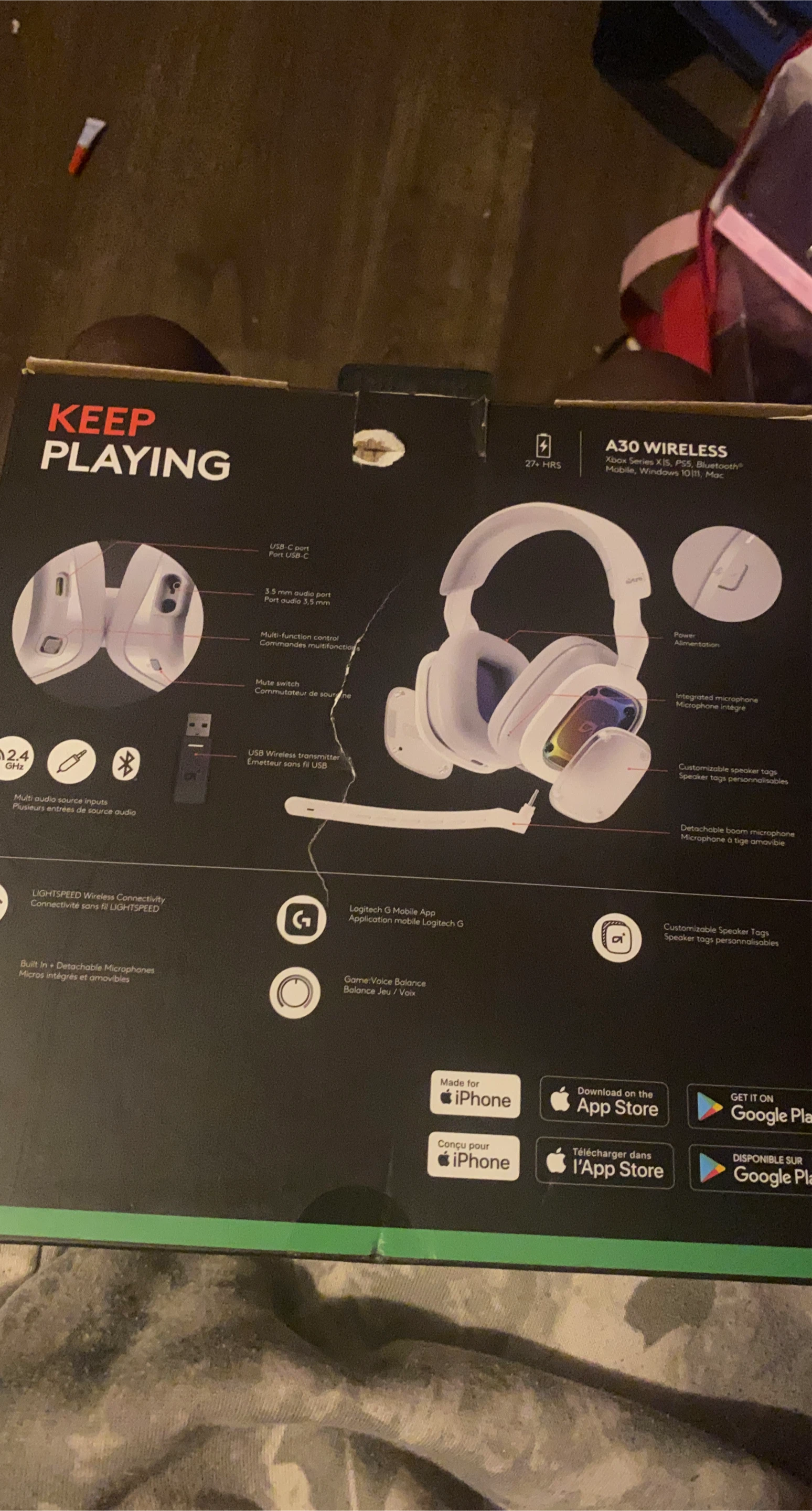 Logitech A30 Wireless Gaming Headset