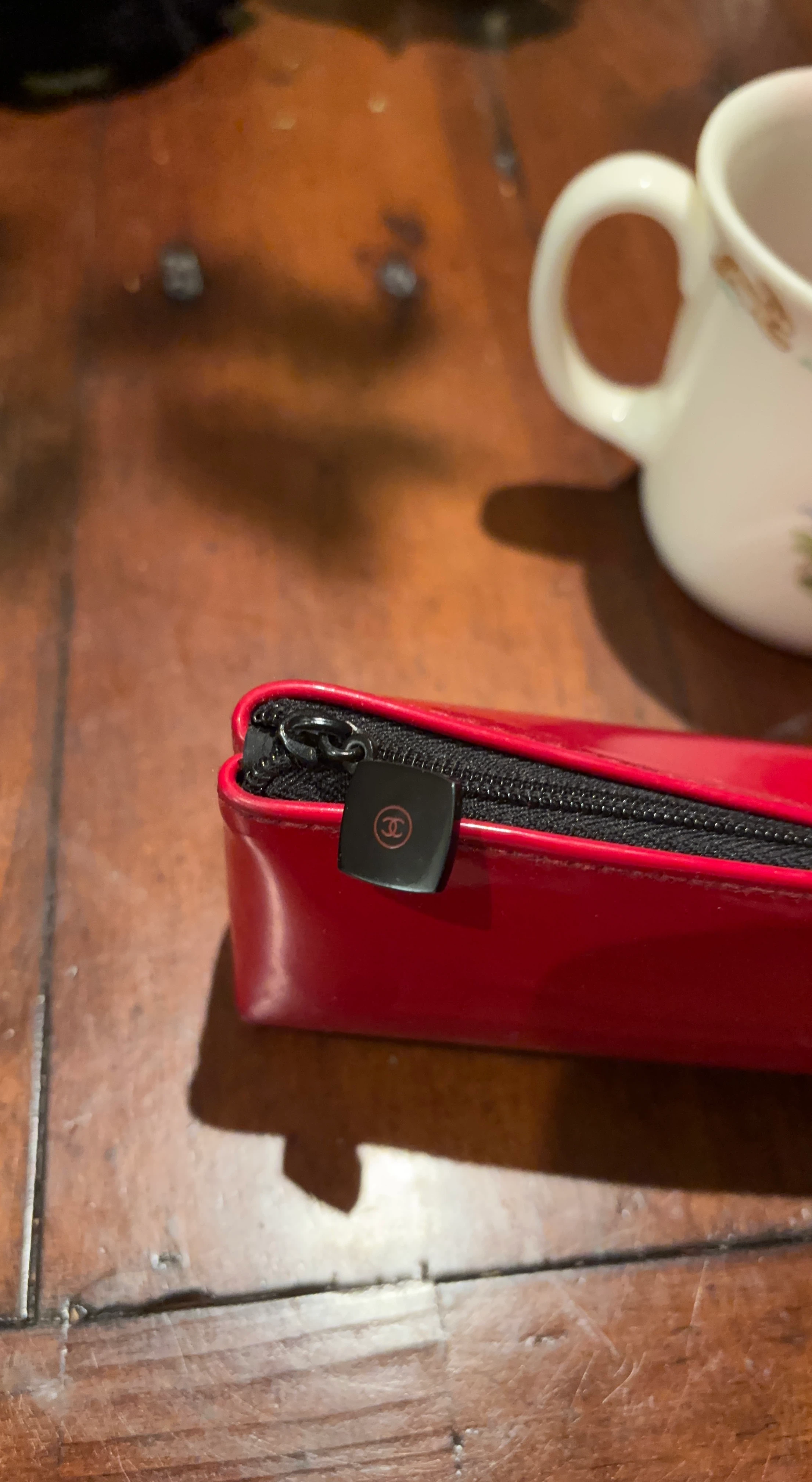 Chanel Red Cosmetic Pouch