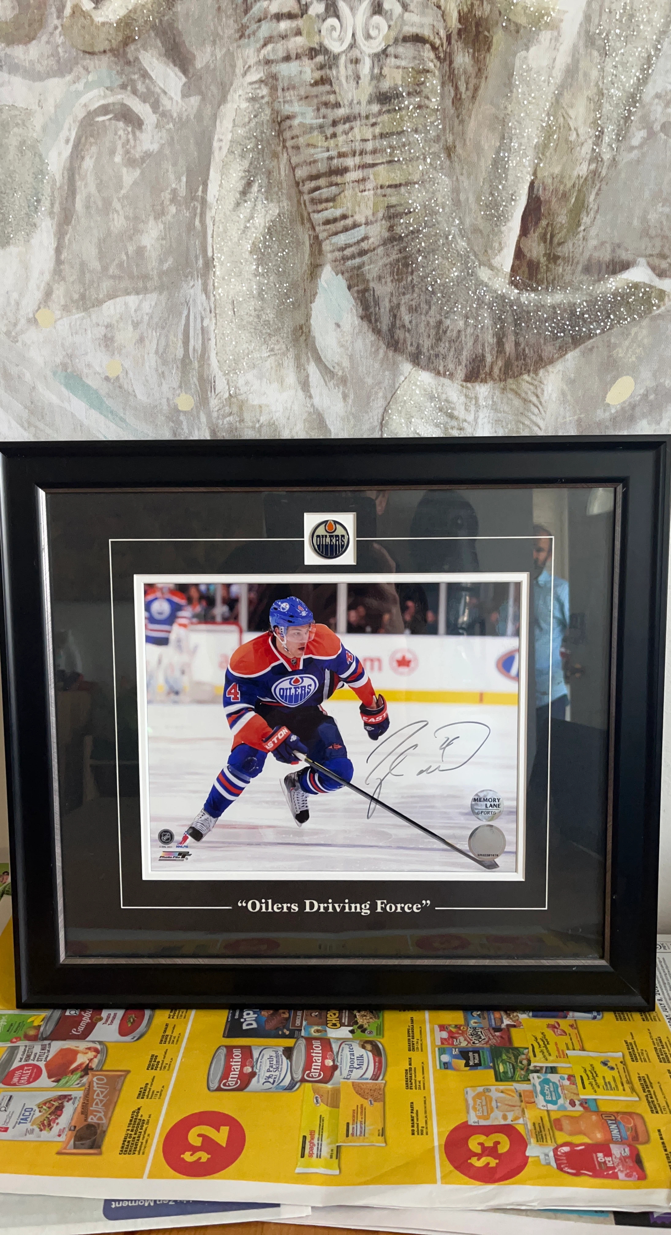Edmonton Oilers "Oilers " Framed Autographed Photo Taylor Hall
