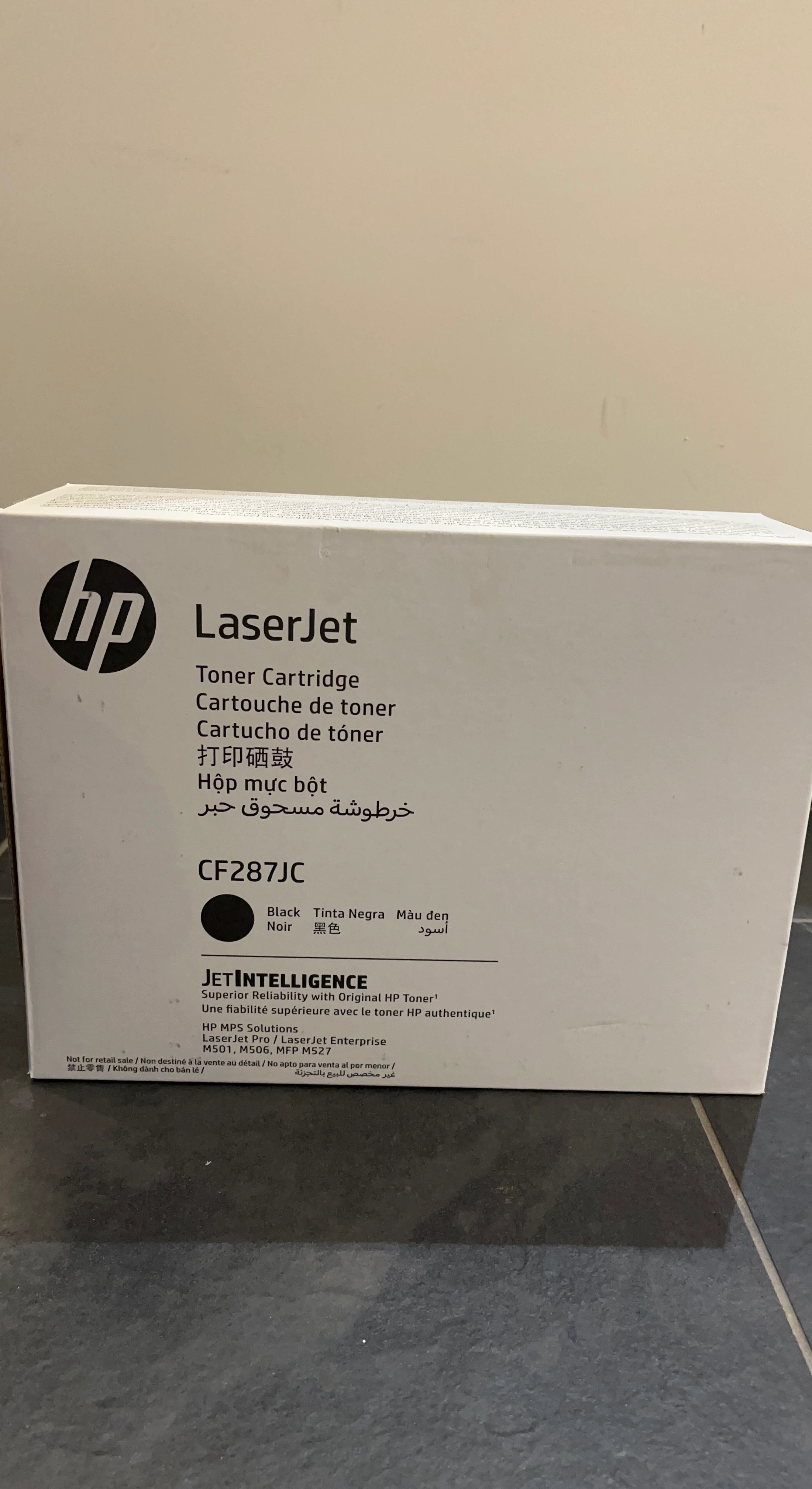 HPLaserJet CF287JC Black Toner Cartridge