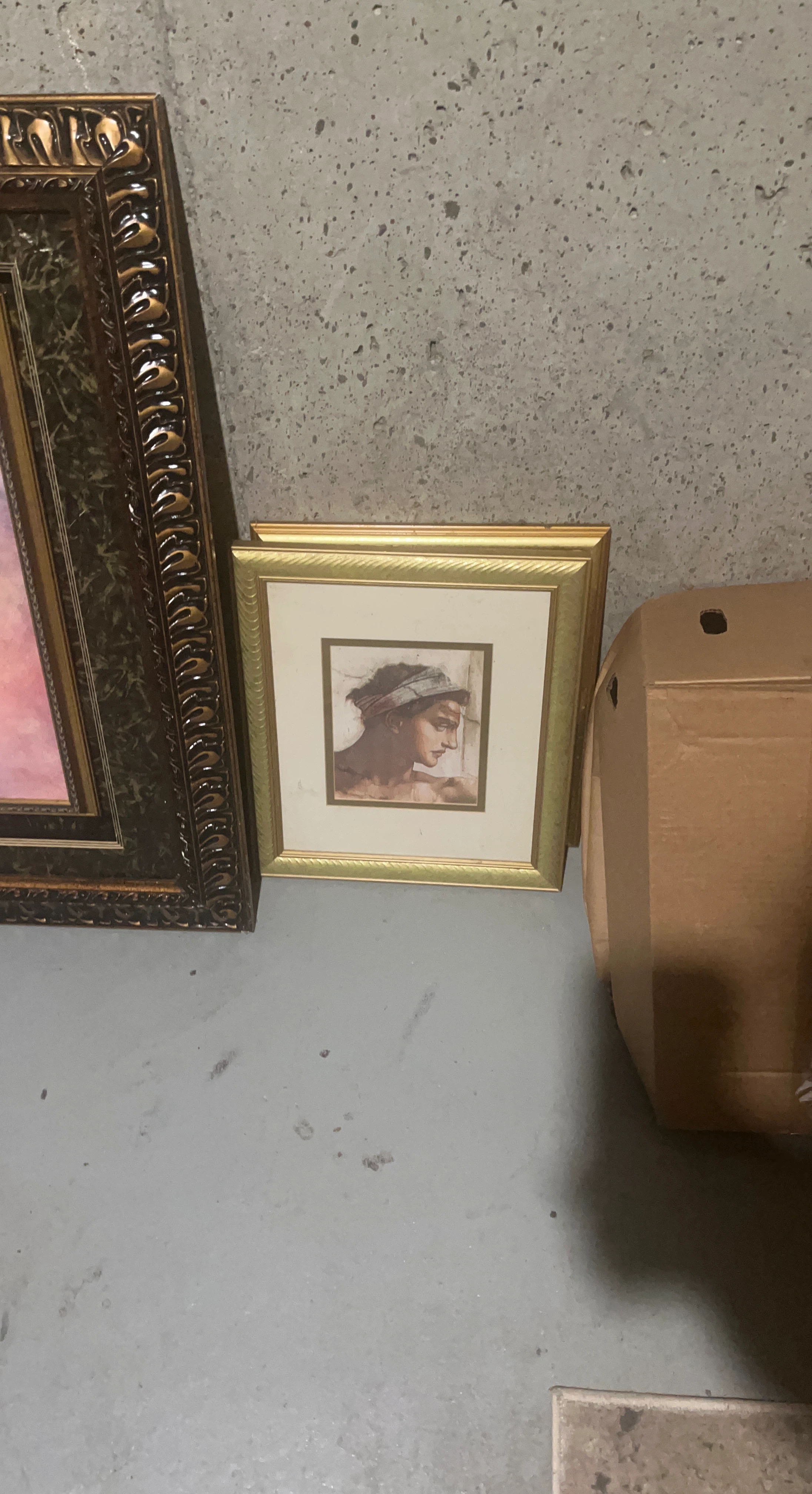 Framed Print of a Man's Profile