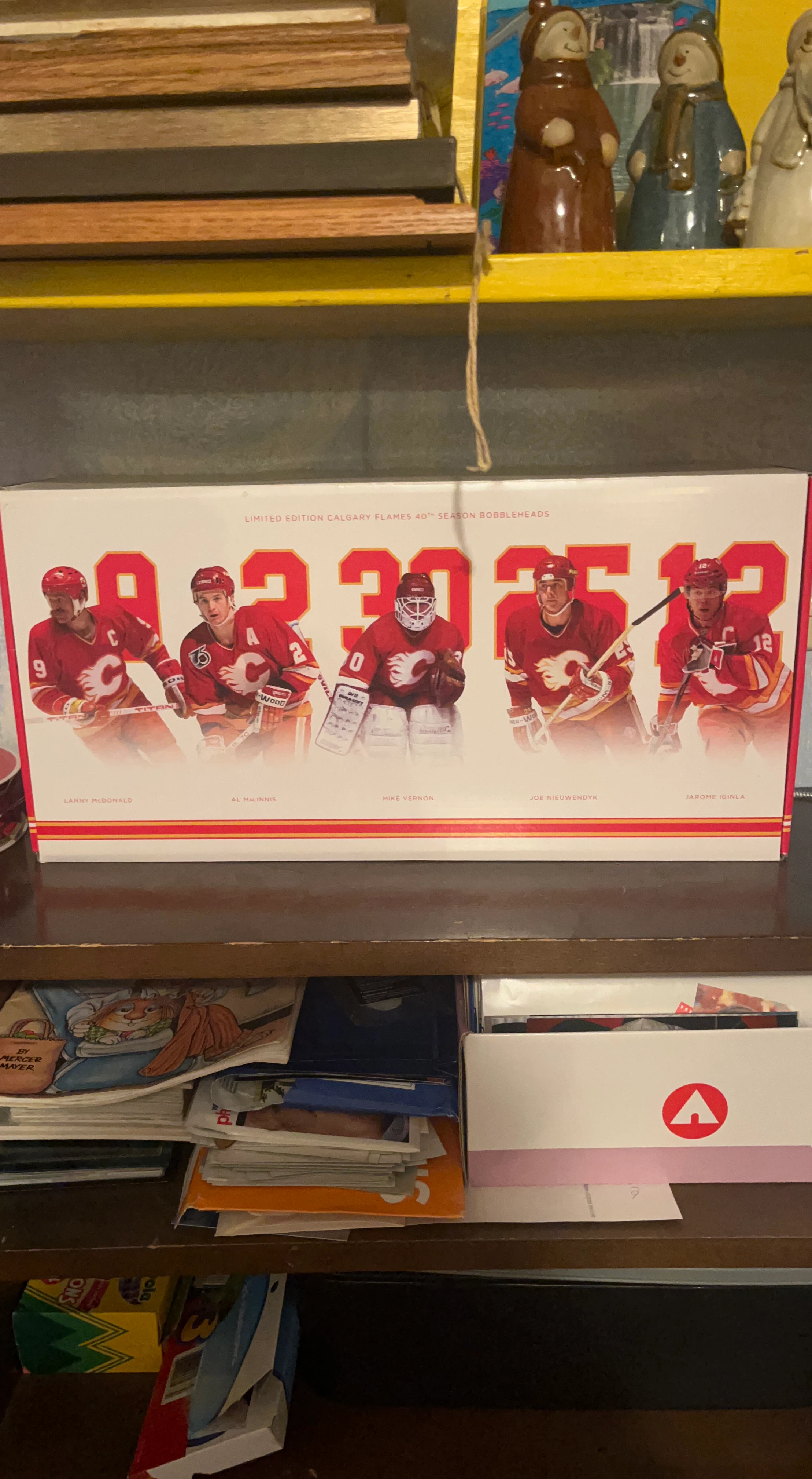 Calgary Flames 40th Season Bobblehead Set
