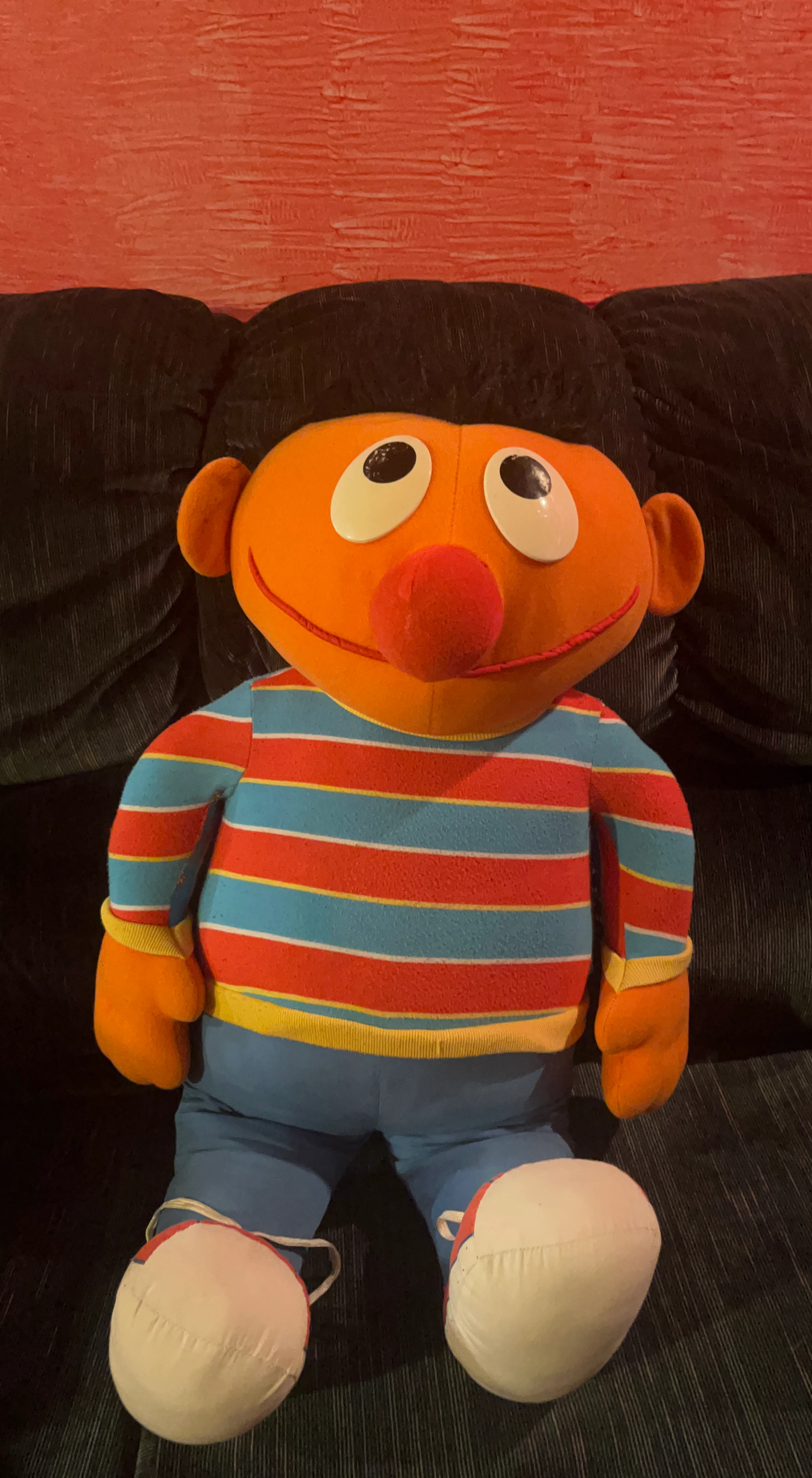 Vintage Ernie Sesame Street Plush Toy