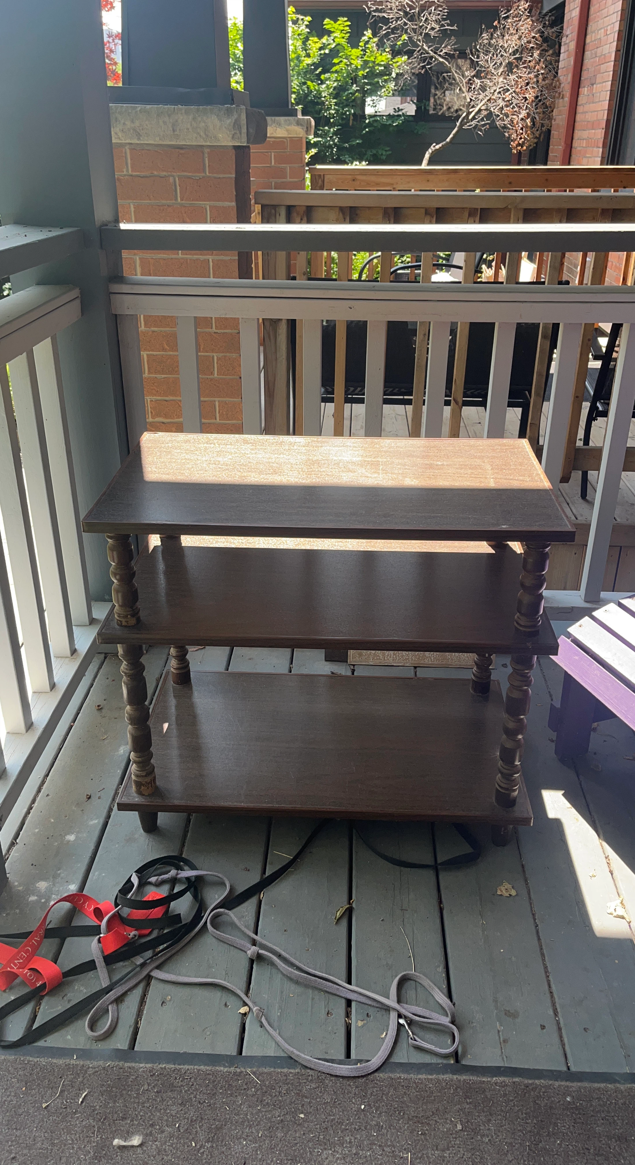 Wooden 3-Tier Shelf Unit