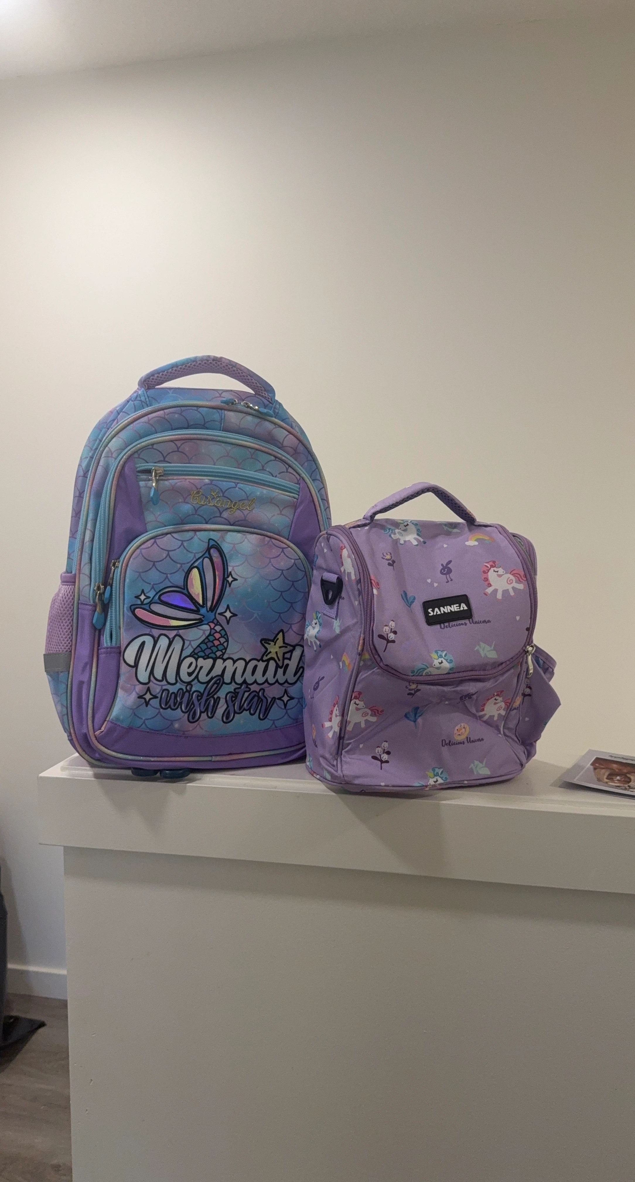 Mermaid Wish Star Backpack and Lunch Bag Set