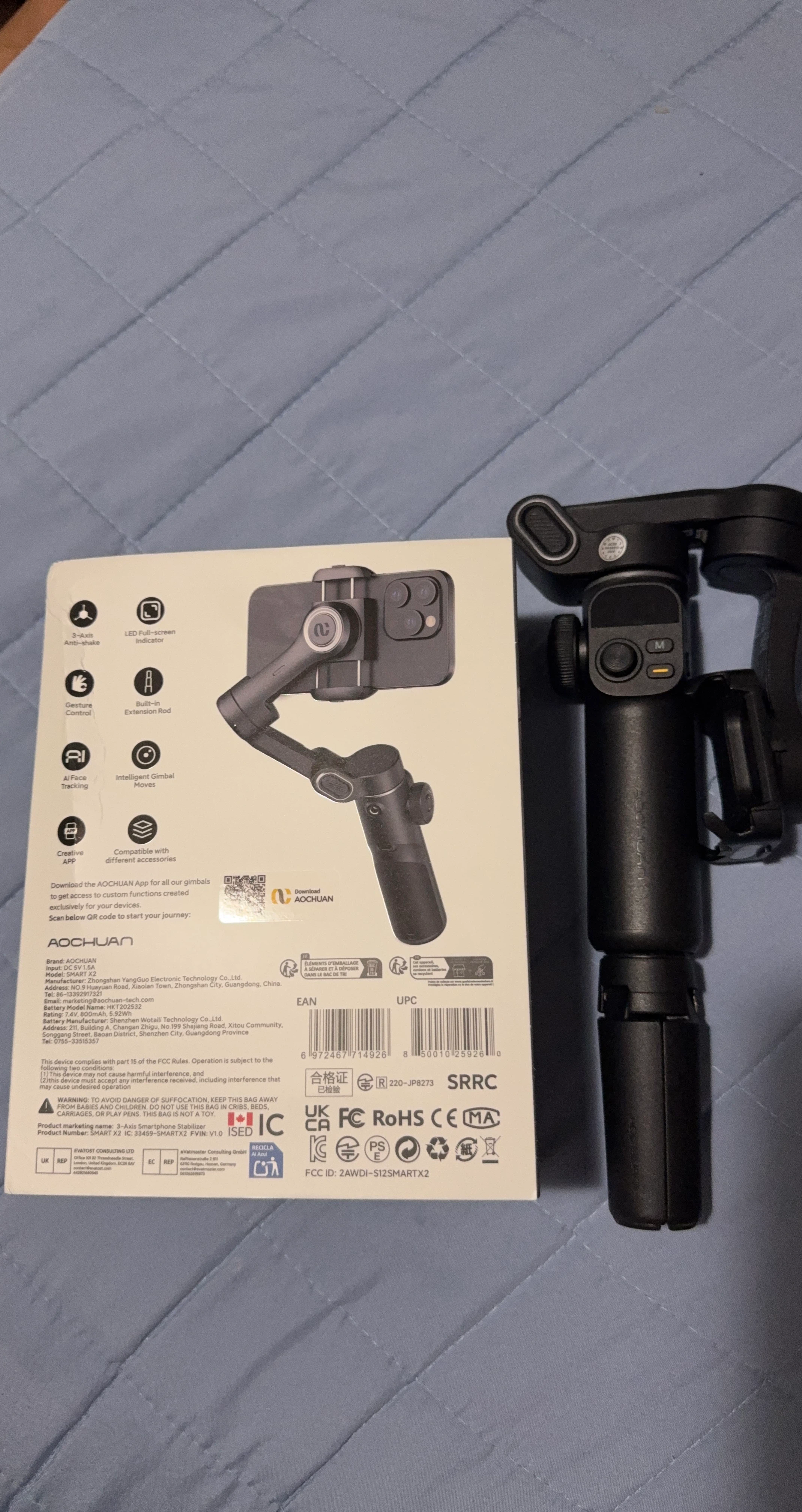 Aochuan 3-Axis Smartphone Gimbal Stabilizer