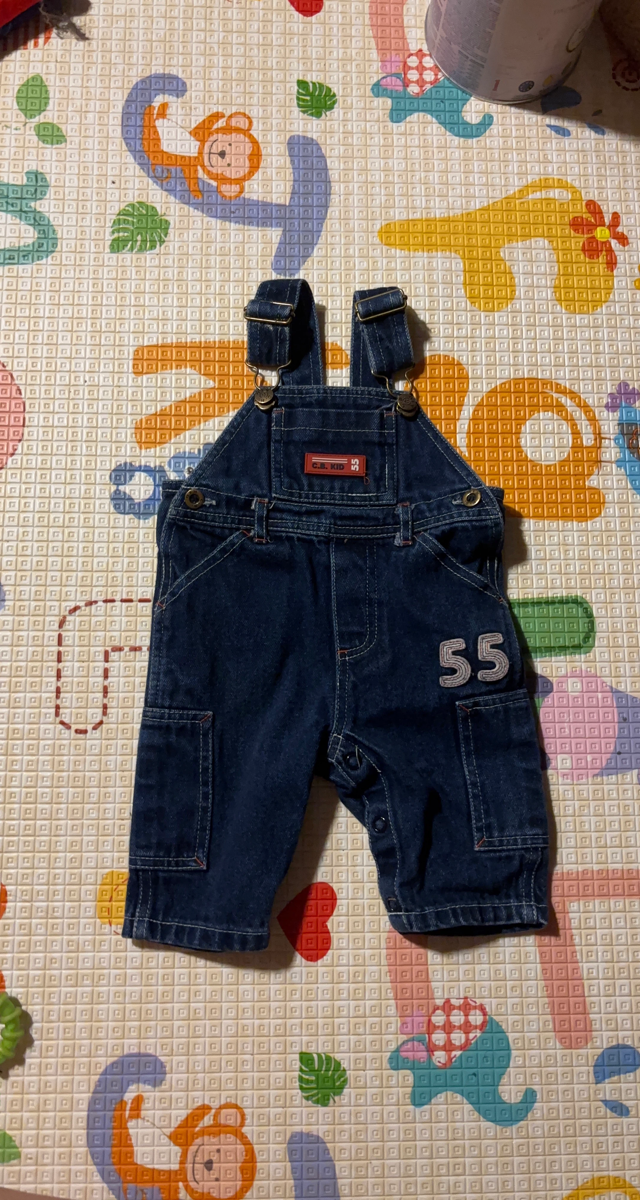 C.B. Kid Denim Overalls Size 3-6 Months