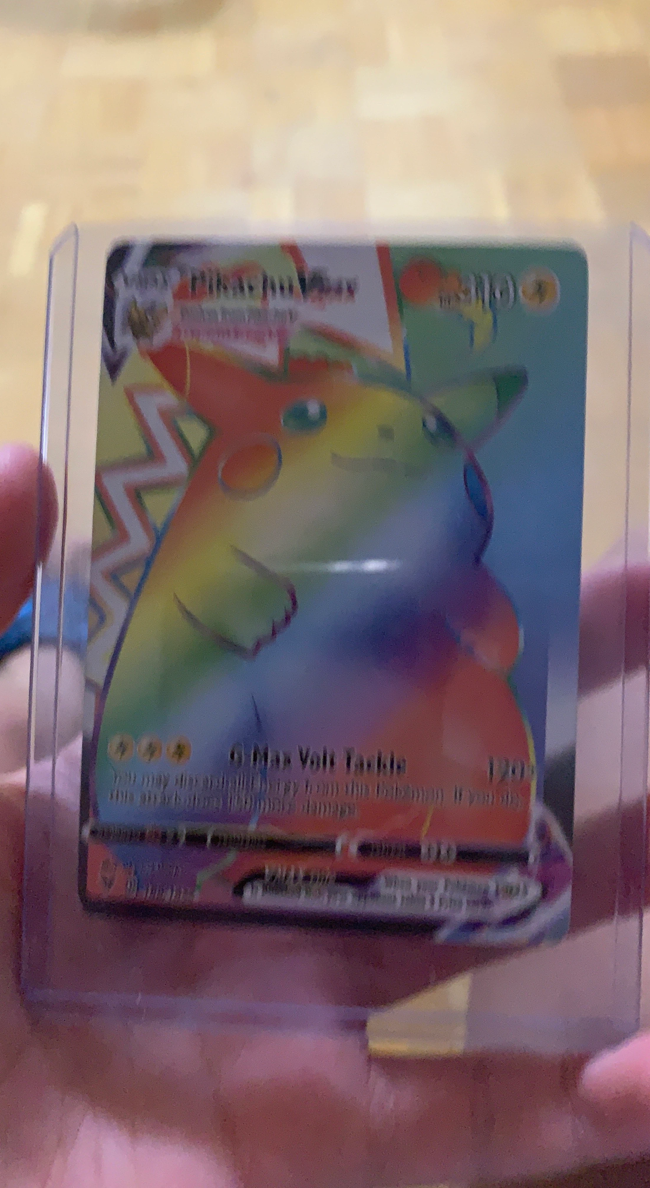 Pokemon Pikachu VMAX Rainbow Rare Card