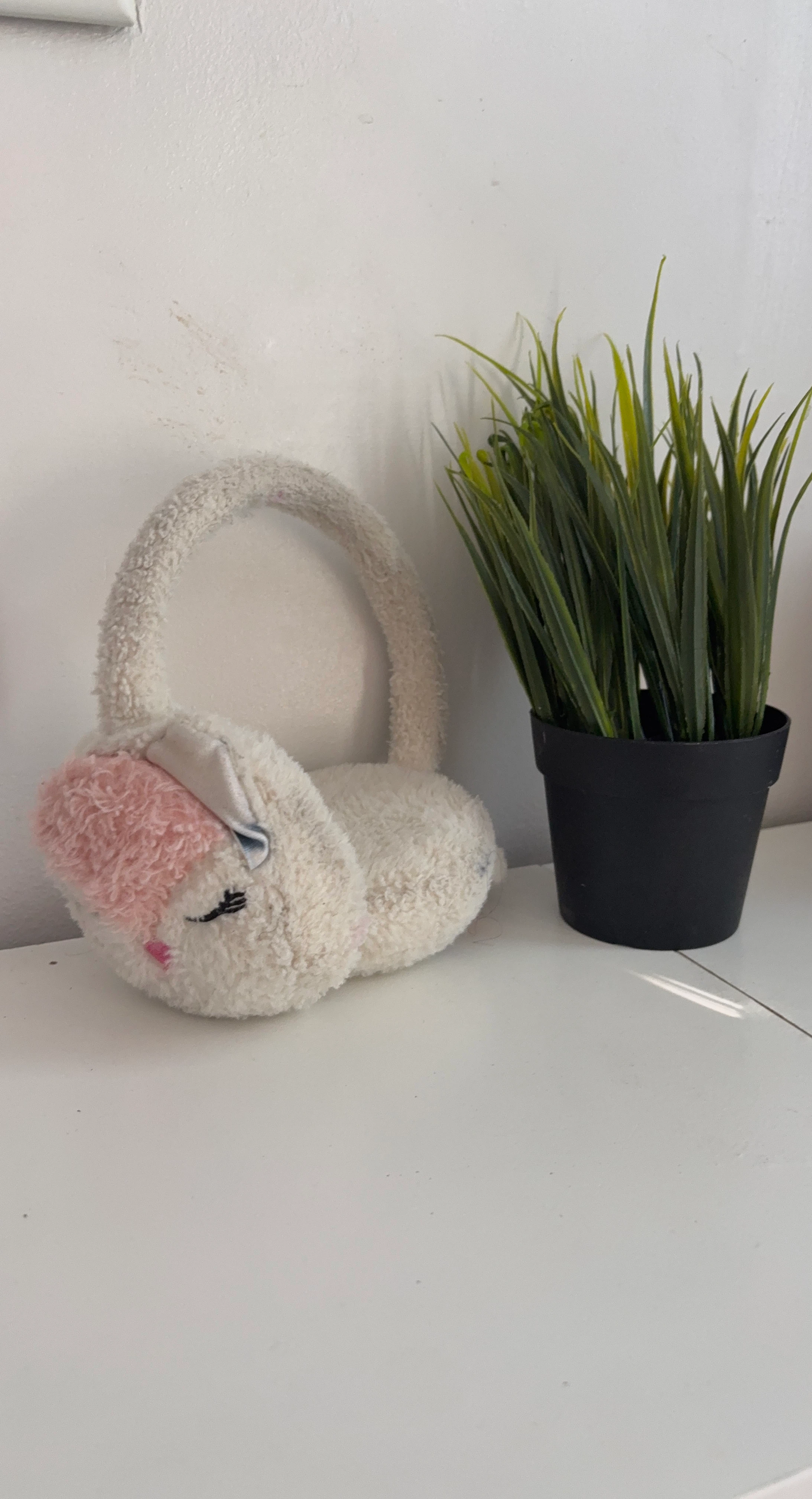 Fuzzy Bunny Ear Earmuffs