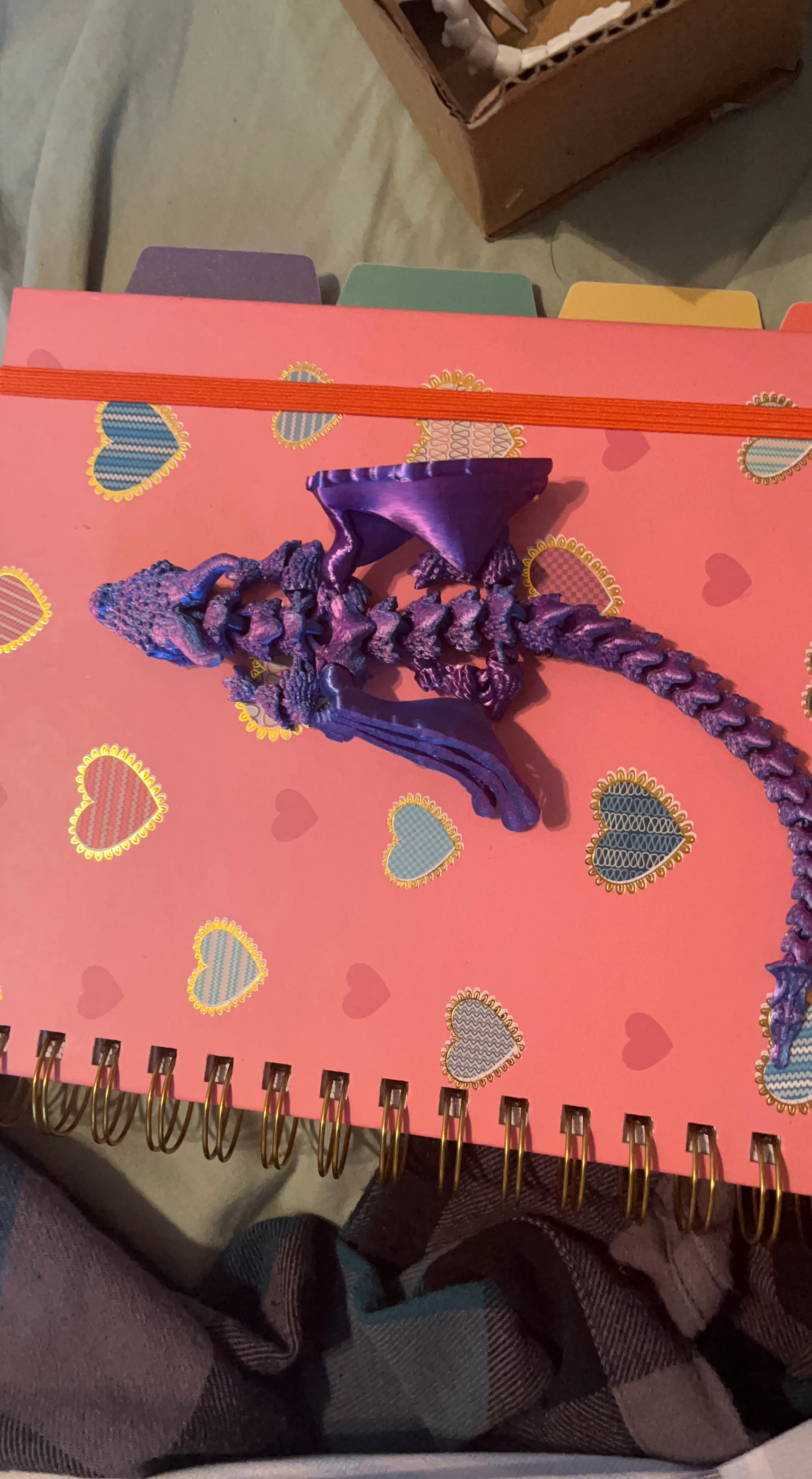 3D Printed Articulated Winged Dragon Figurine