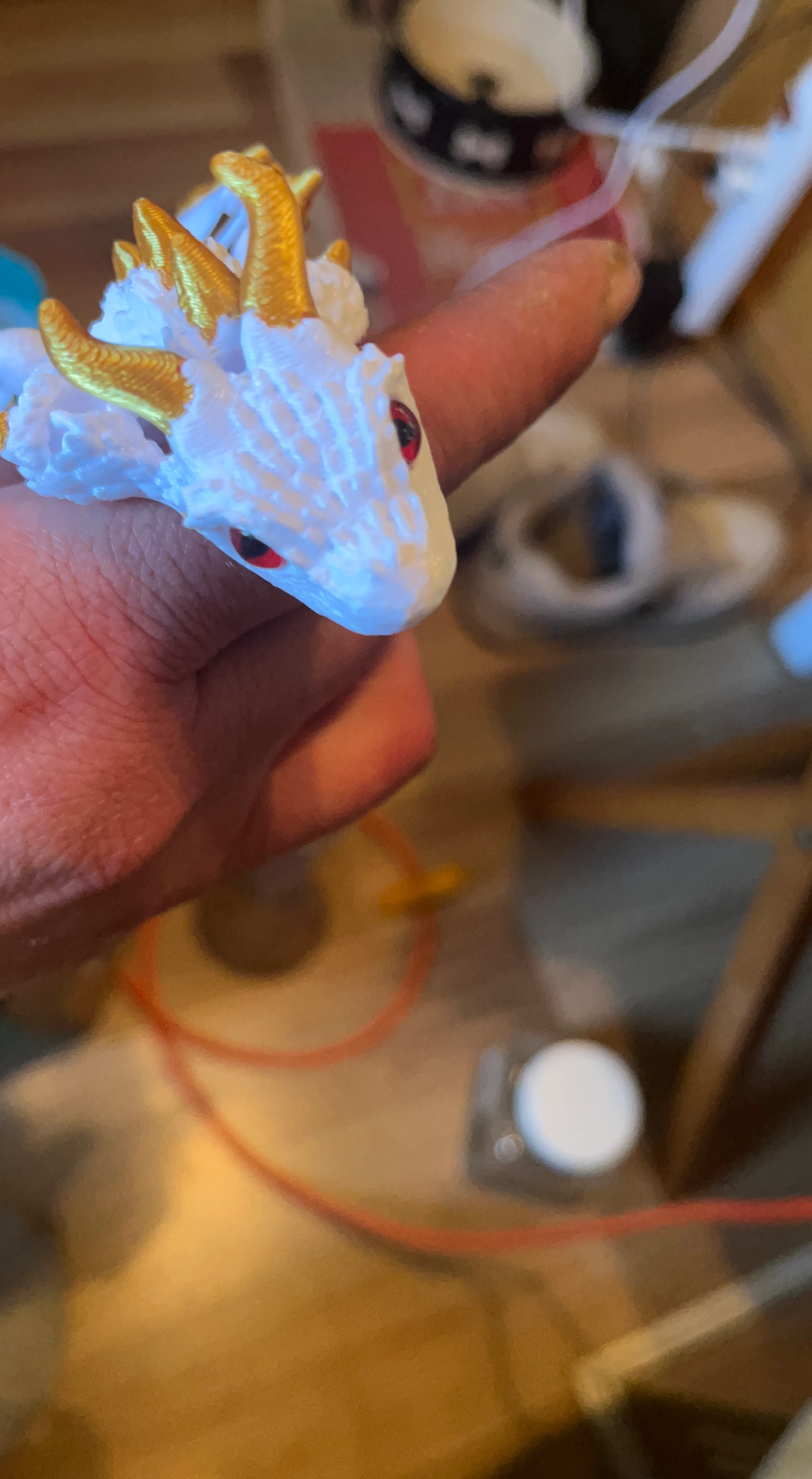 3D Printed Winged Dragon Figurine