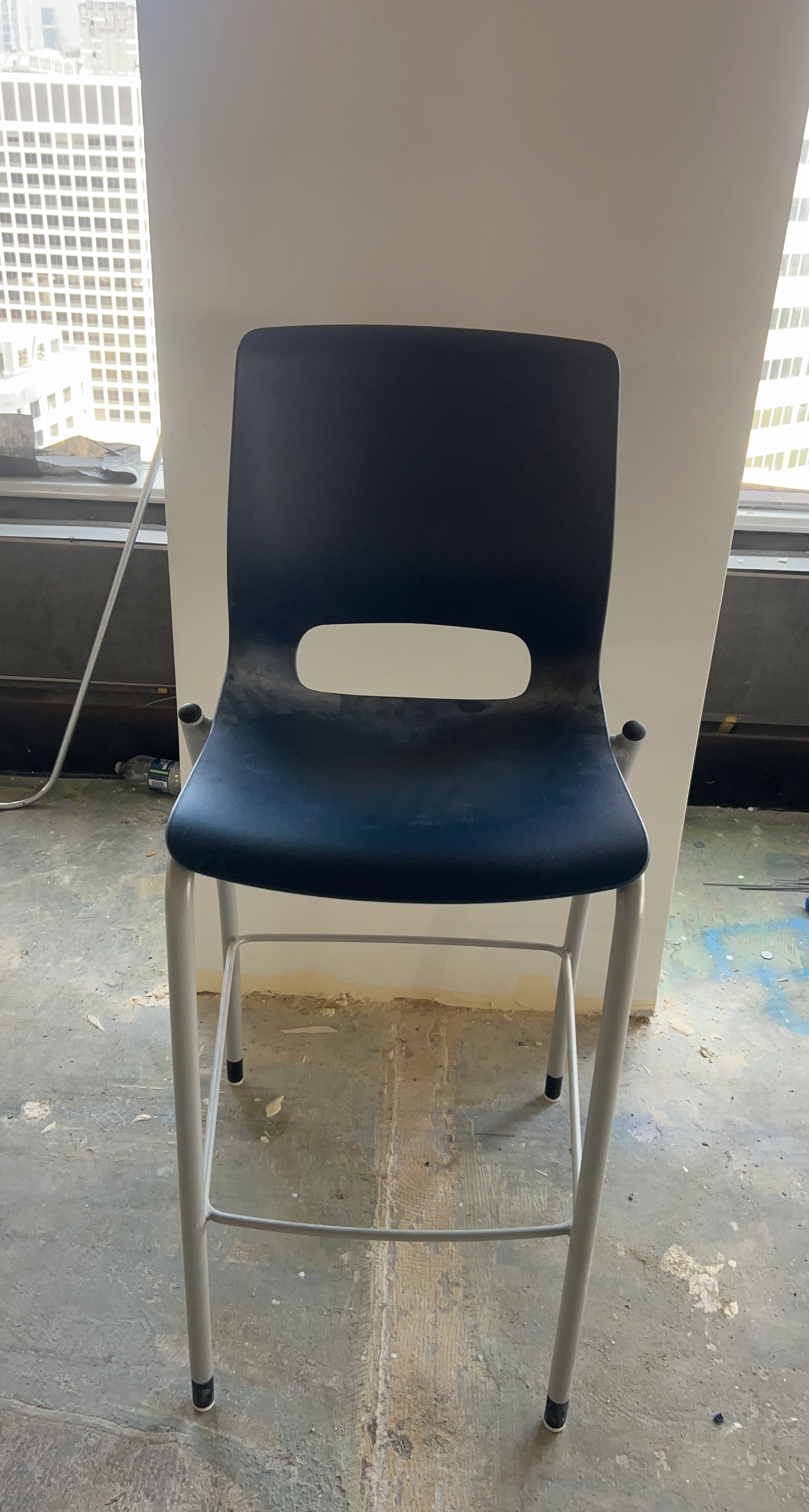 Dark Blue Bar Stool