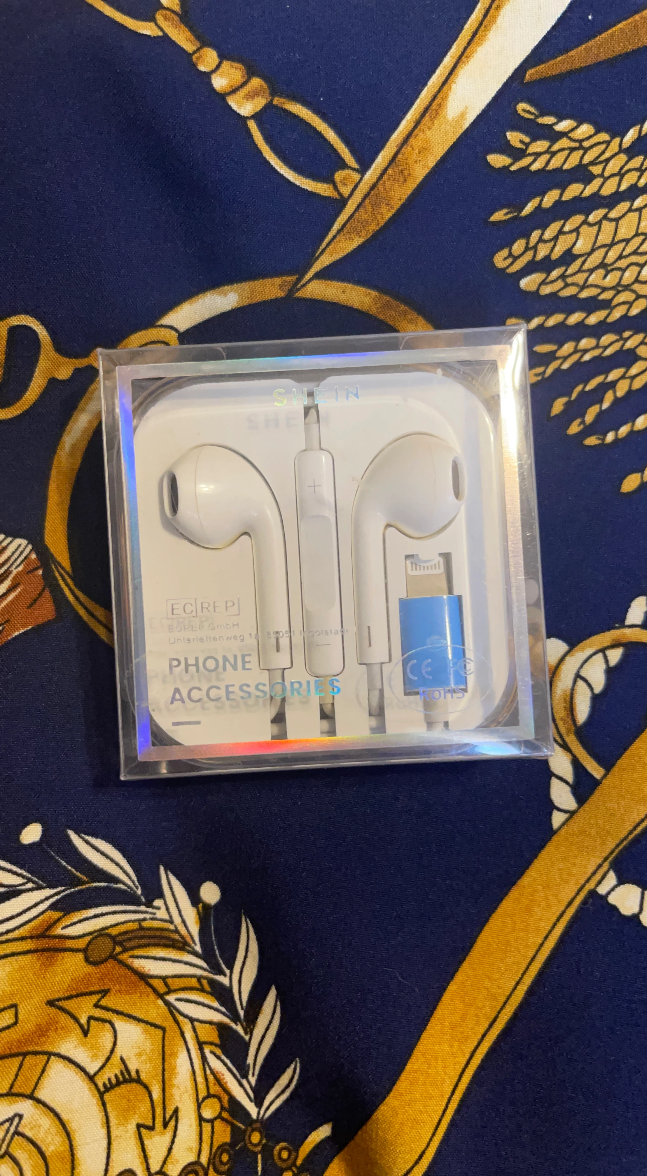SHEIN White Earbuds with Lightning Connector